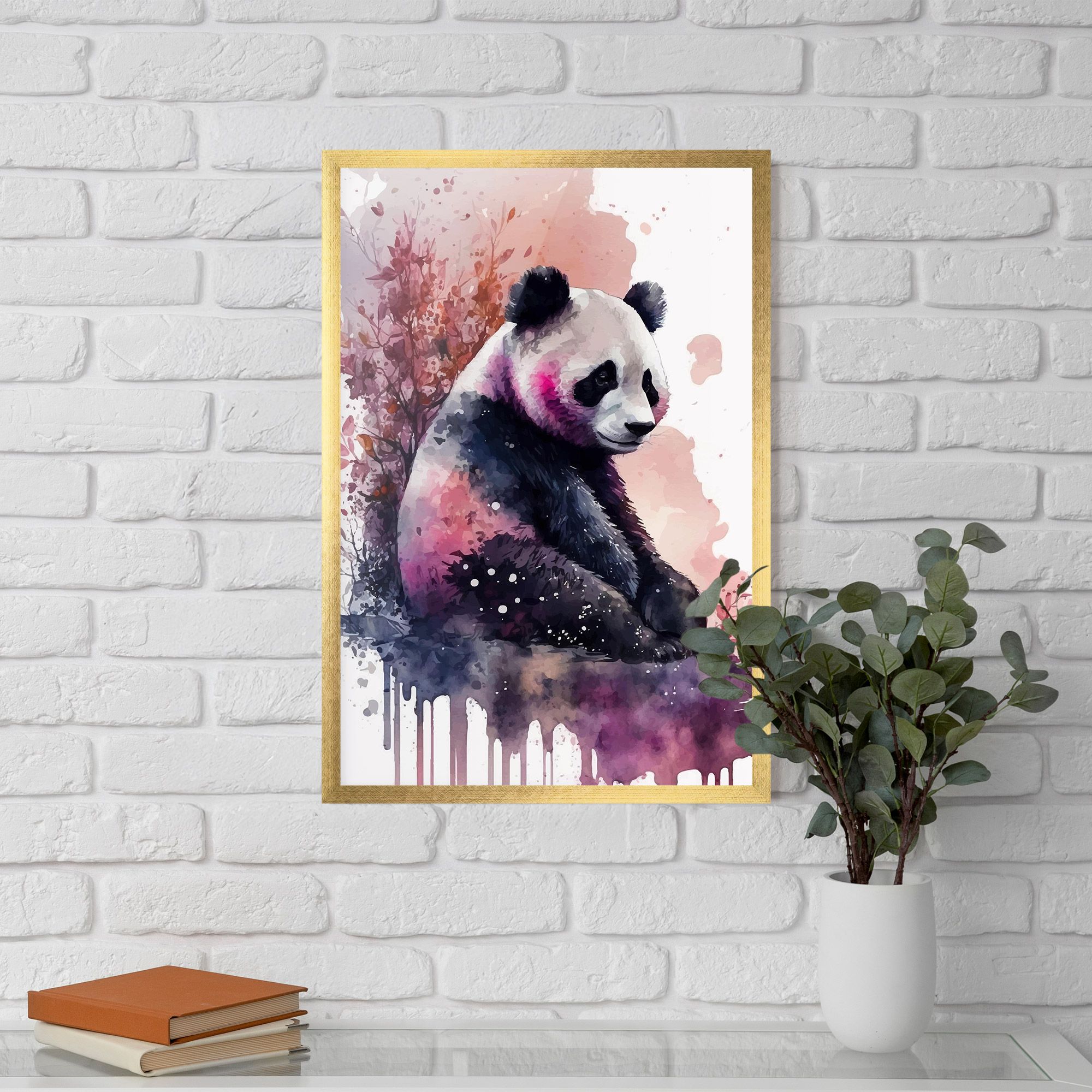 Purple Panda Art mockup 5