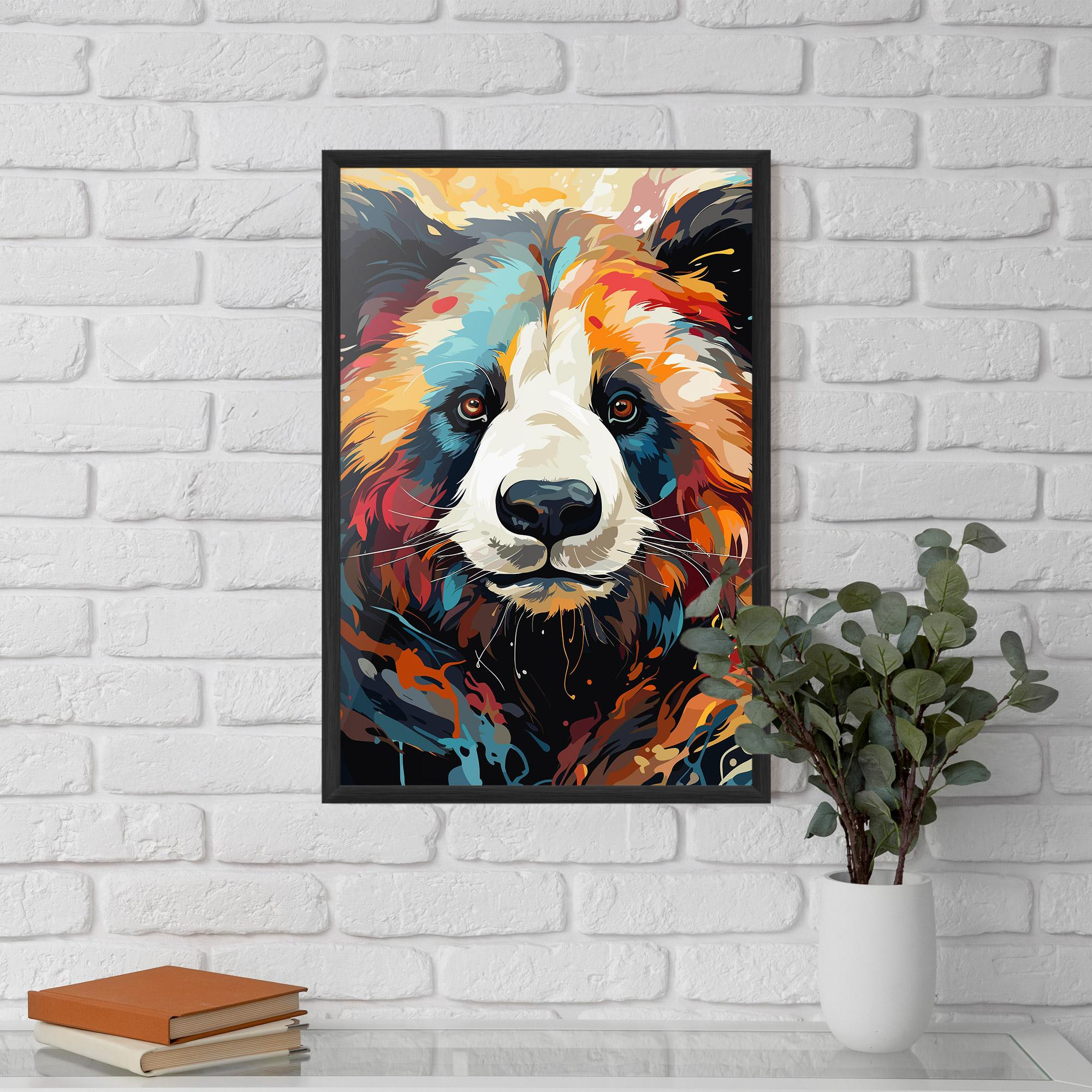 Poster Înrămat Cream Color Bear mockup 5