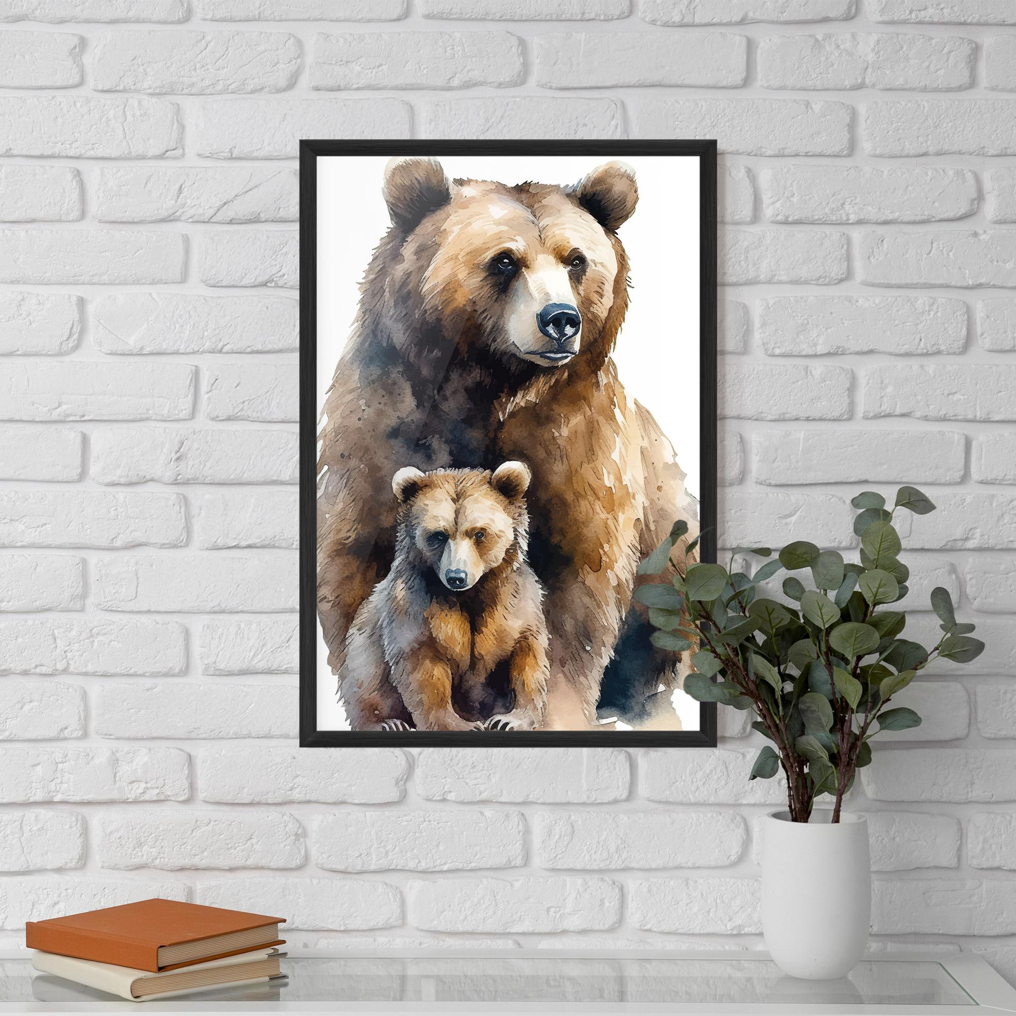 Poster Înrămat Mama Bear mockup 5