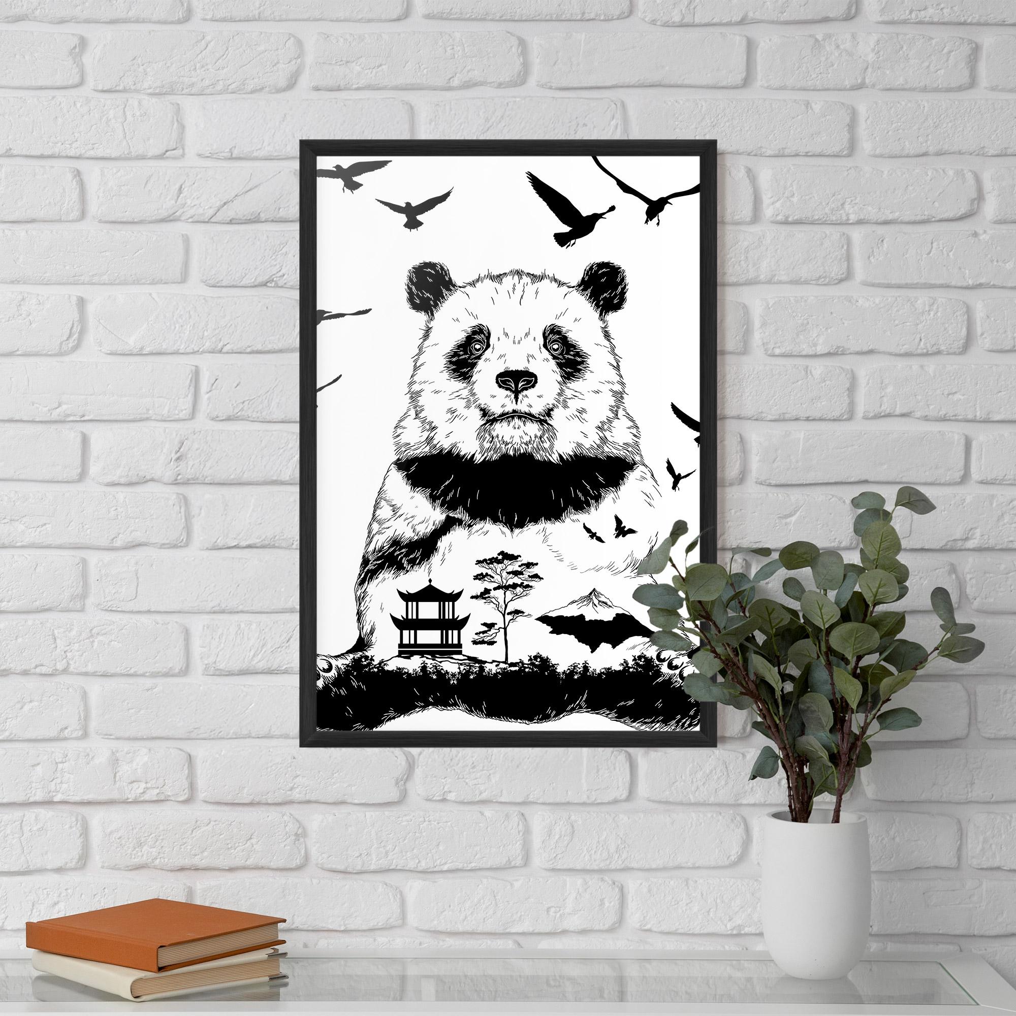 Poster Înrămat Panda Bear mockup 5