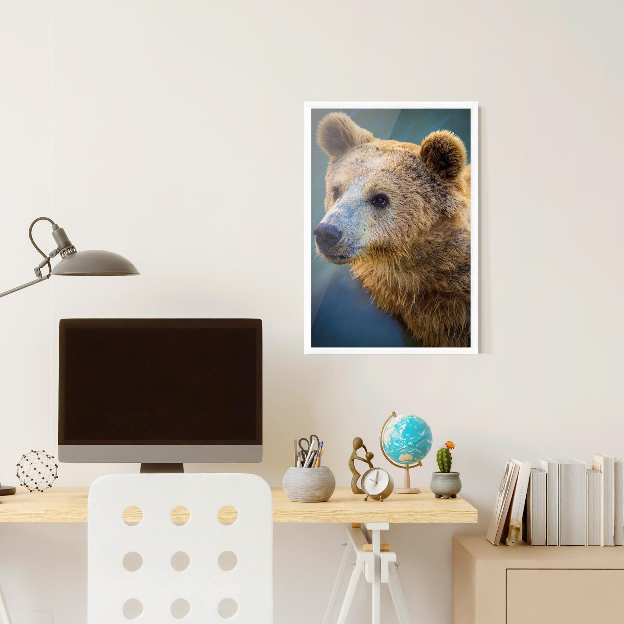 Poster Înrămat Bear Head mockup 6