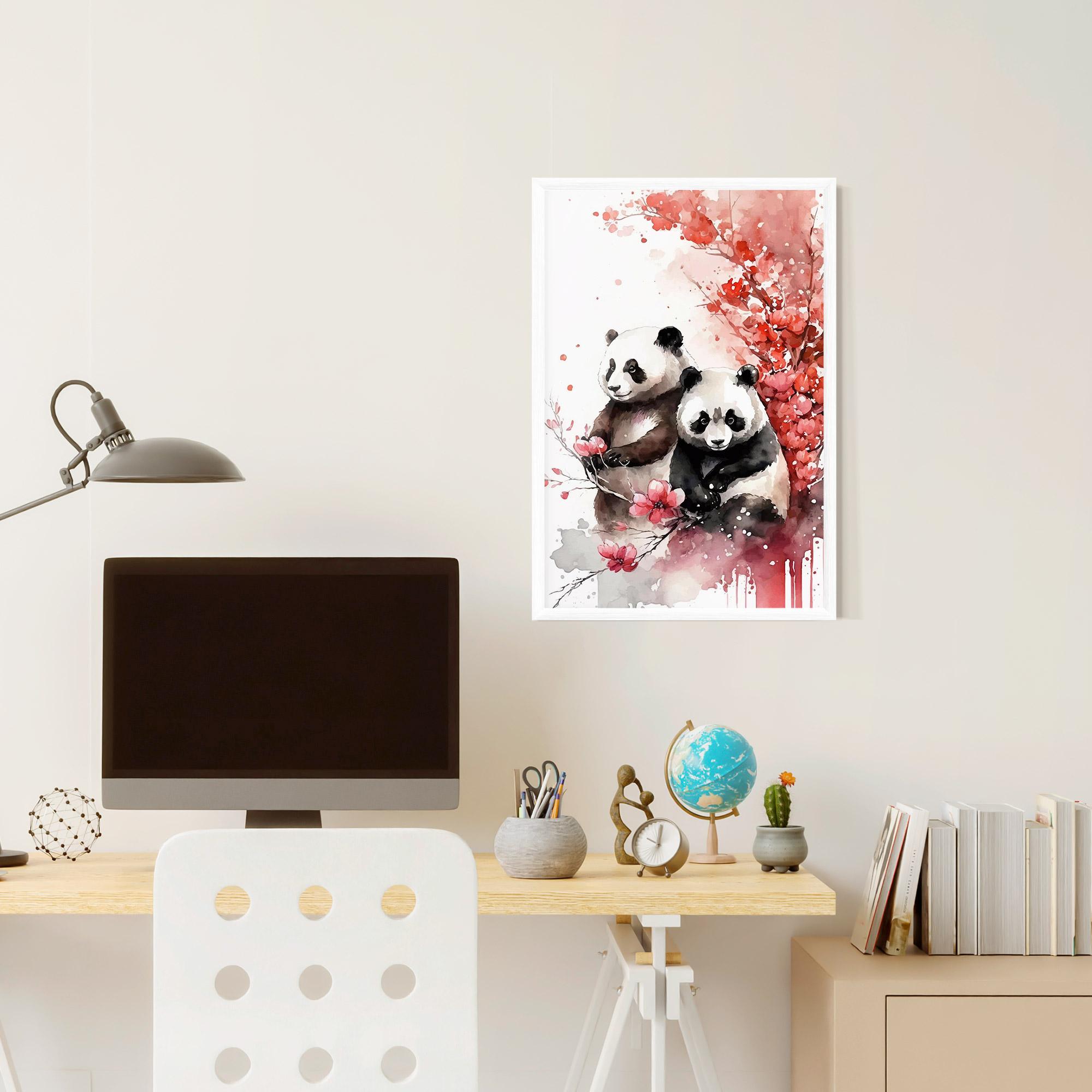 Poster Înrămat Blossom Panda mockup 6