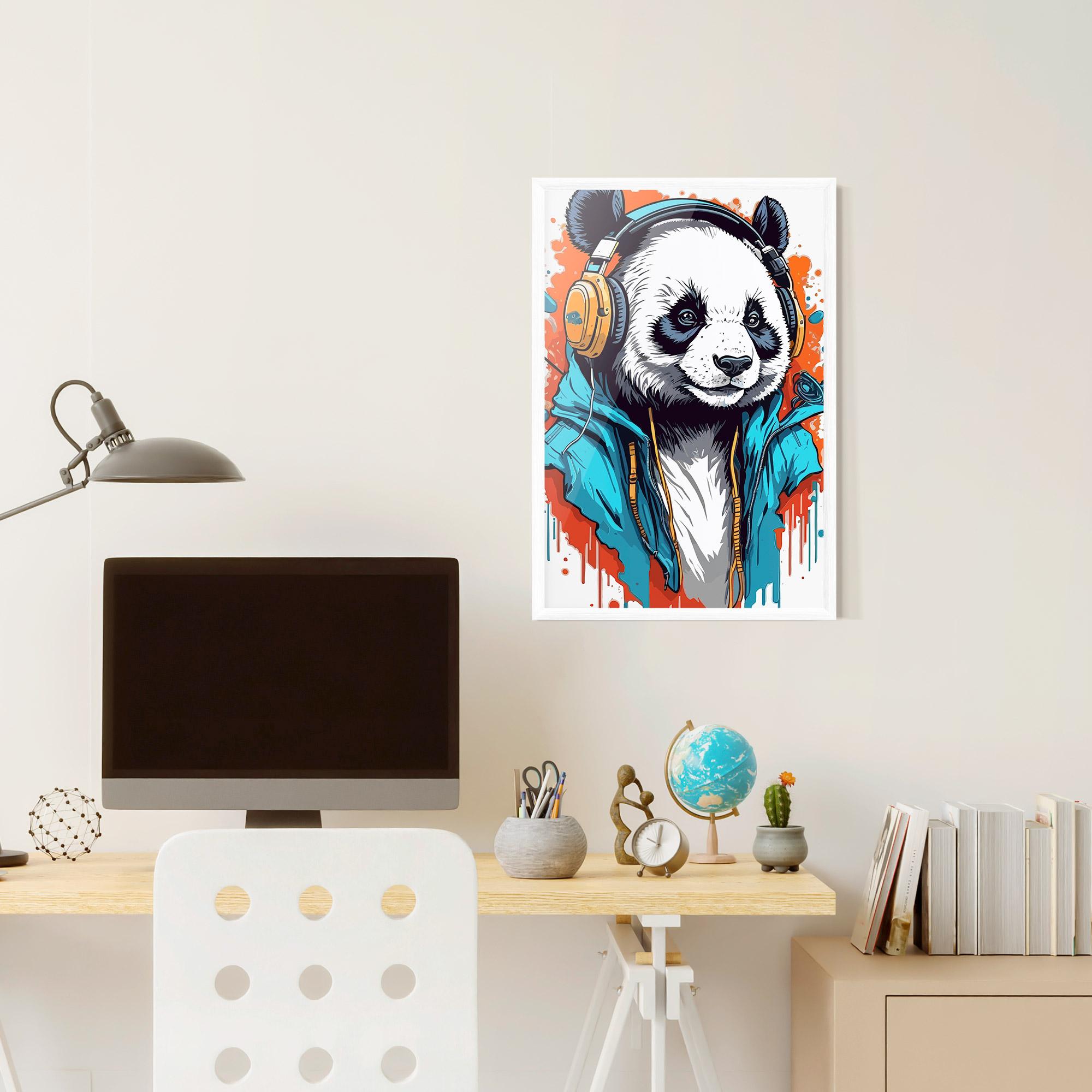 Poster Înrămat Music Panda mockup 6