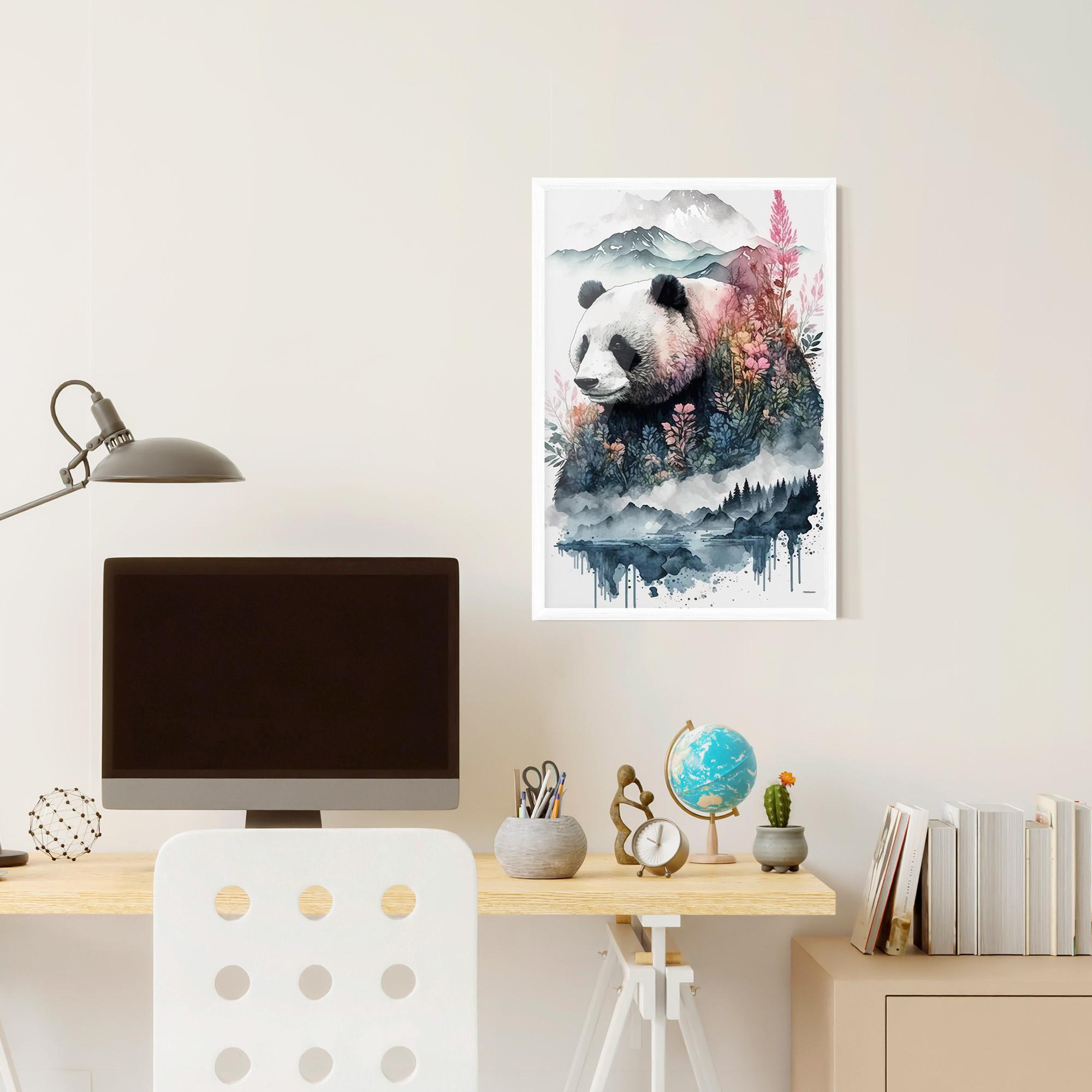 Poster Înrămat Panda Art mockup 6