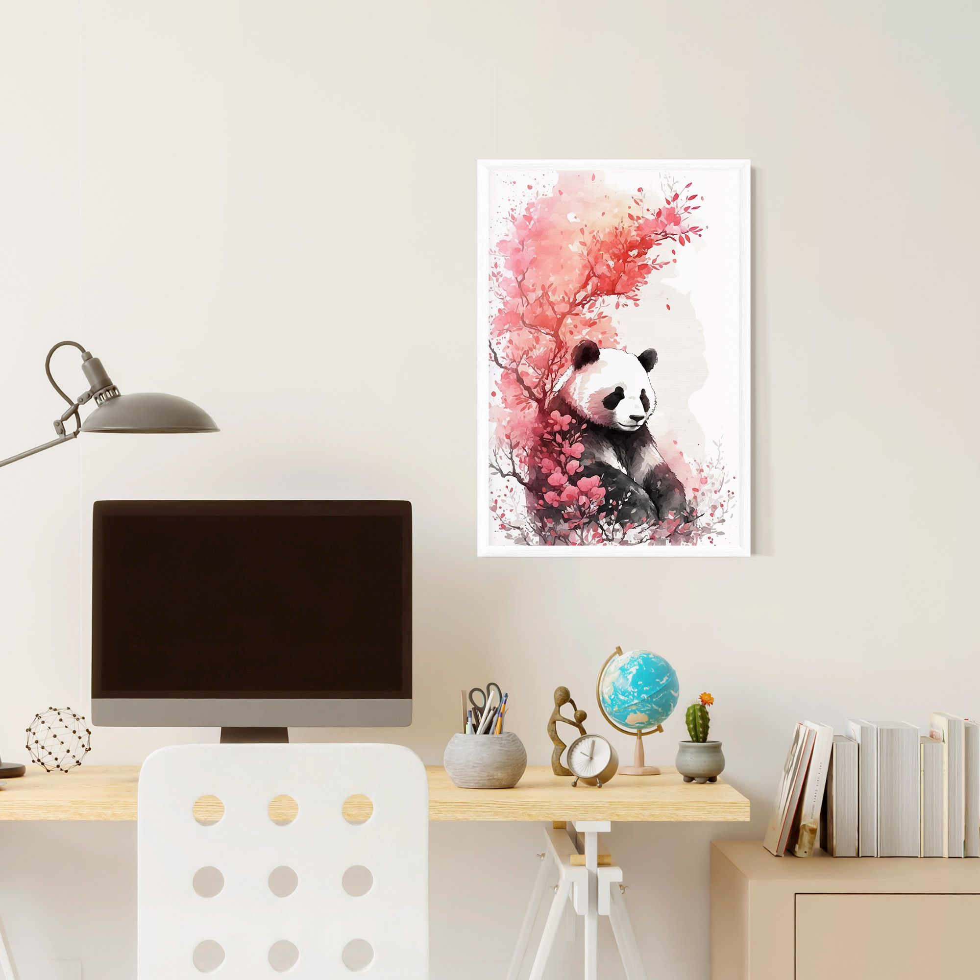 Pink Flower Panda mockup 6