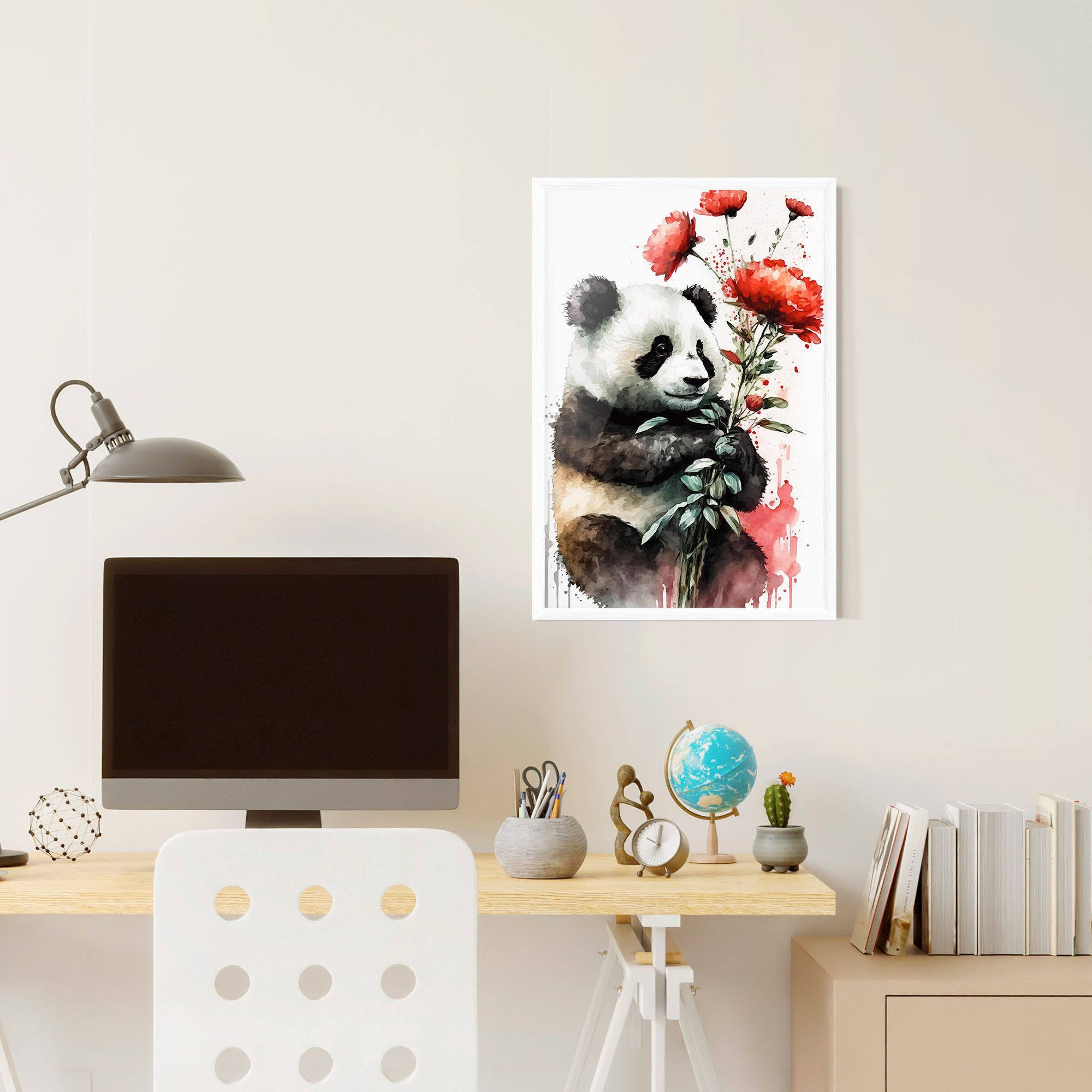 Red Flower Panda mockup 6