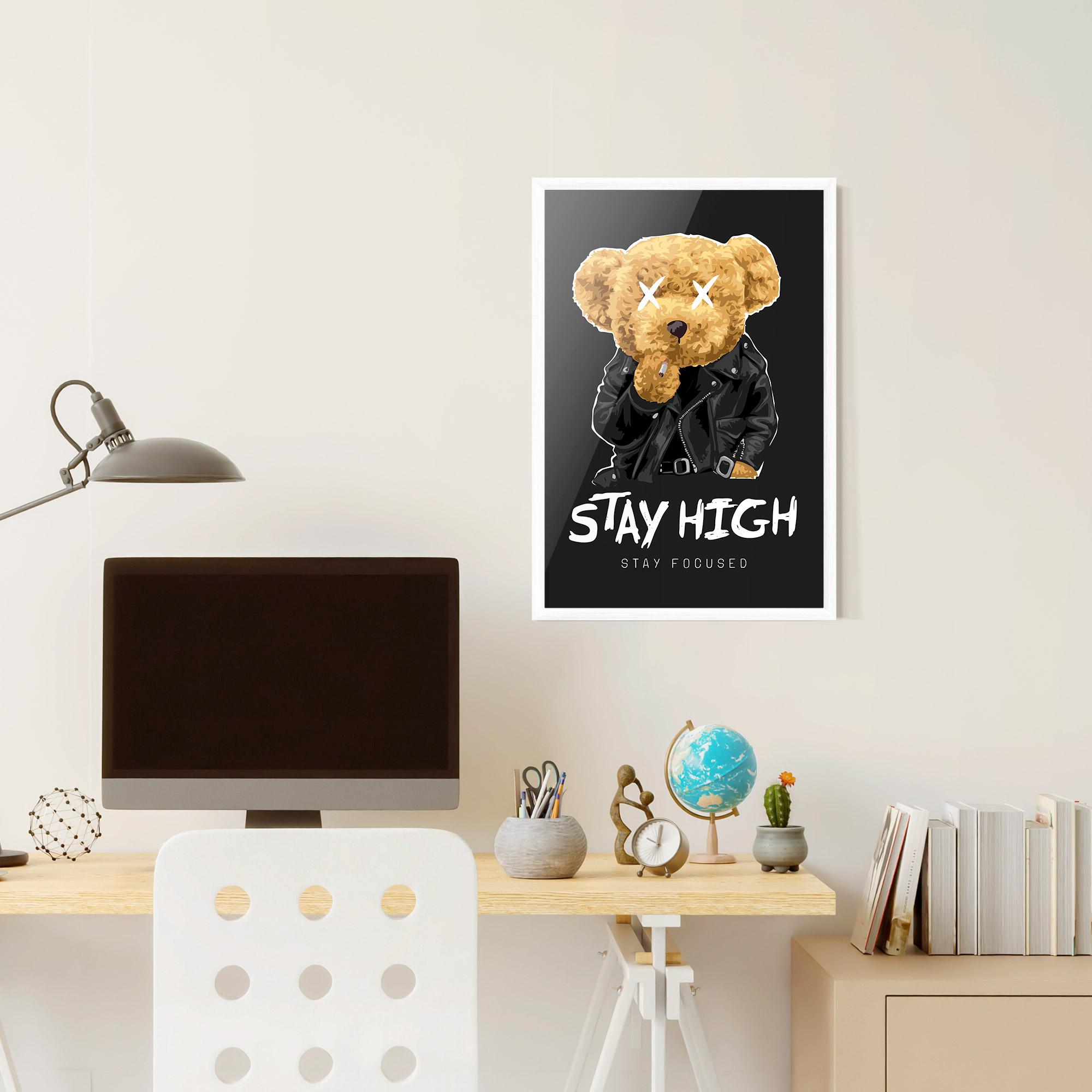 Poster Înrămat Stay High mockup 6