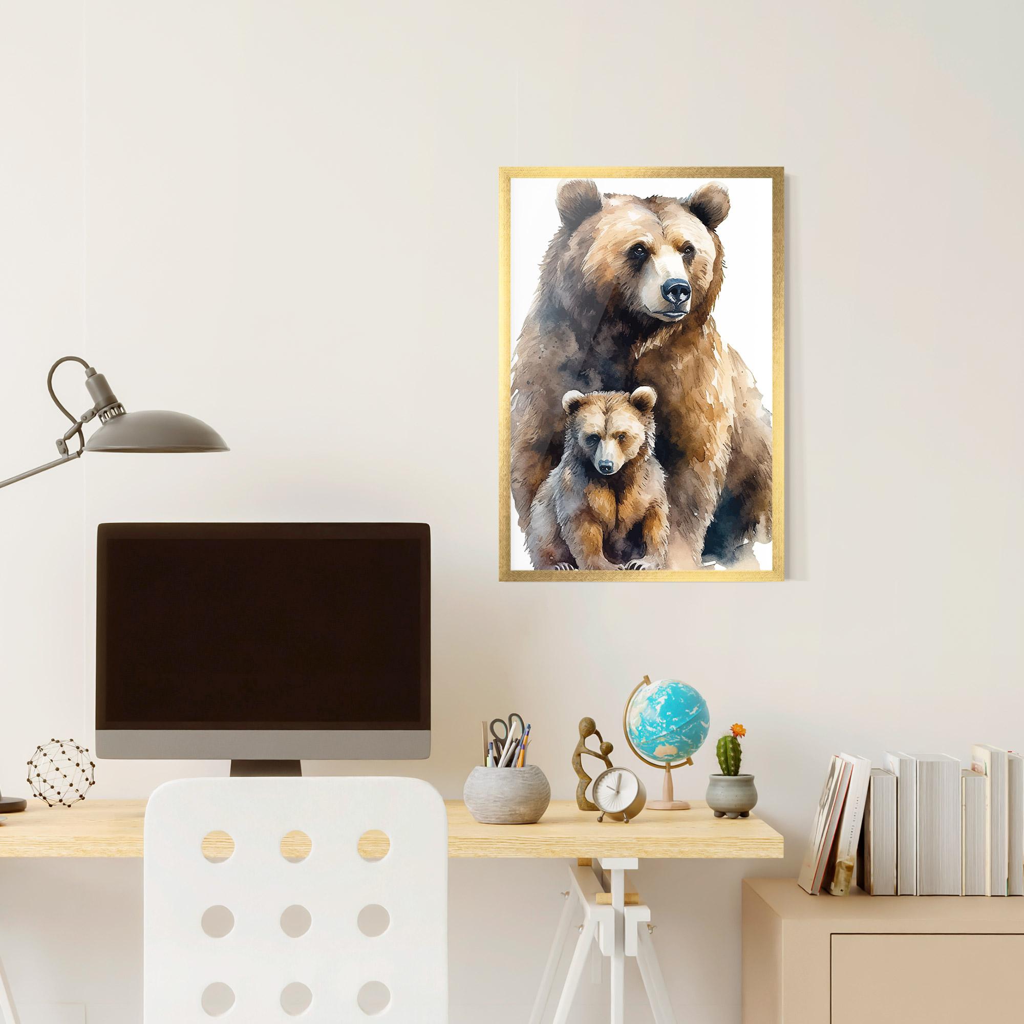 Poster Înrămat Mama Bear mockup 6