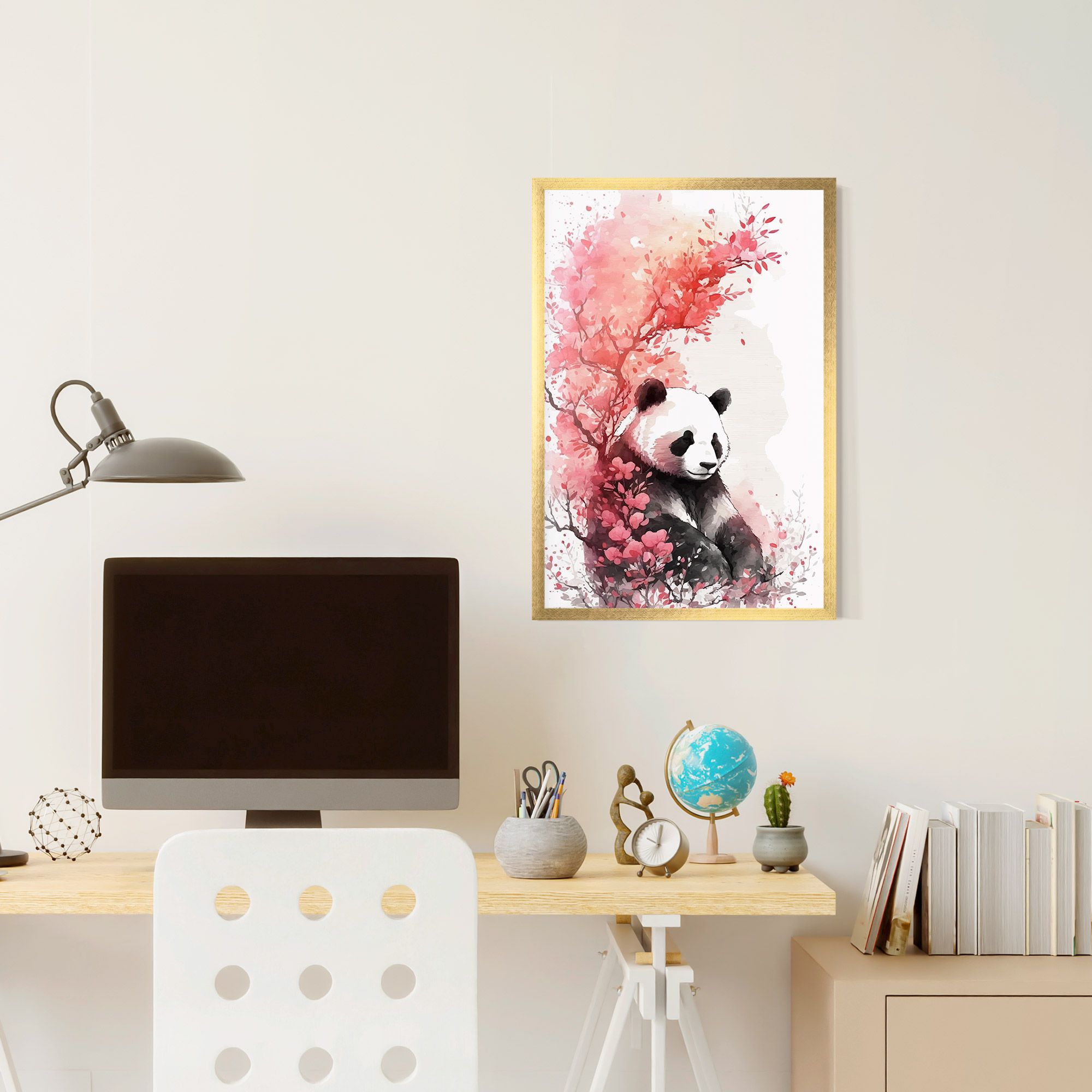 Pink Flower Panda mockup 6