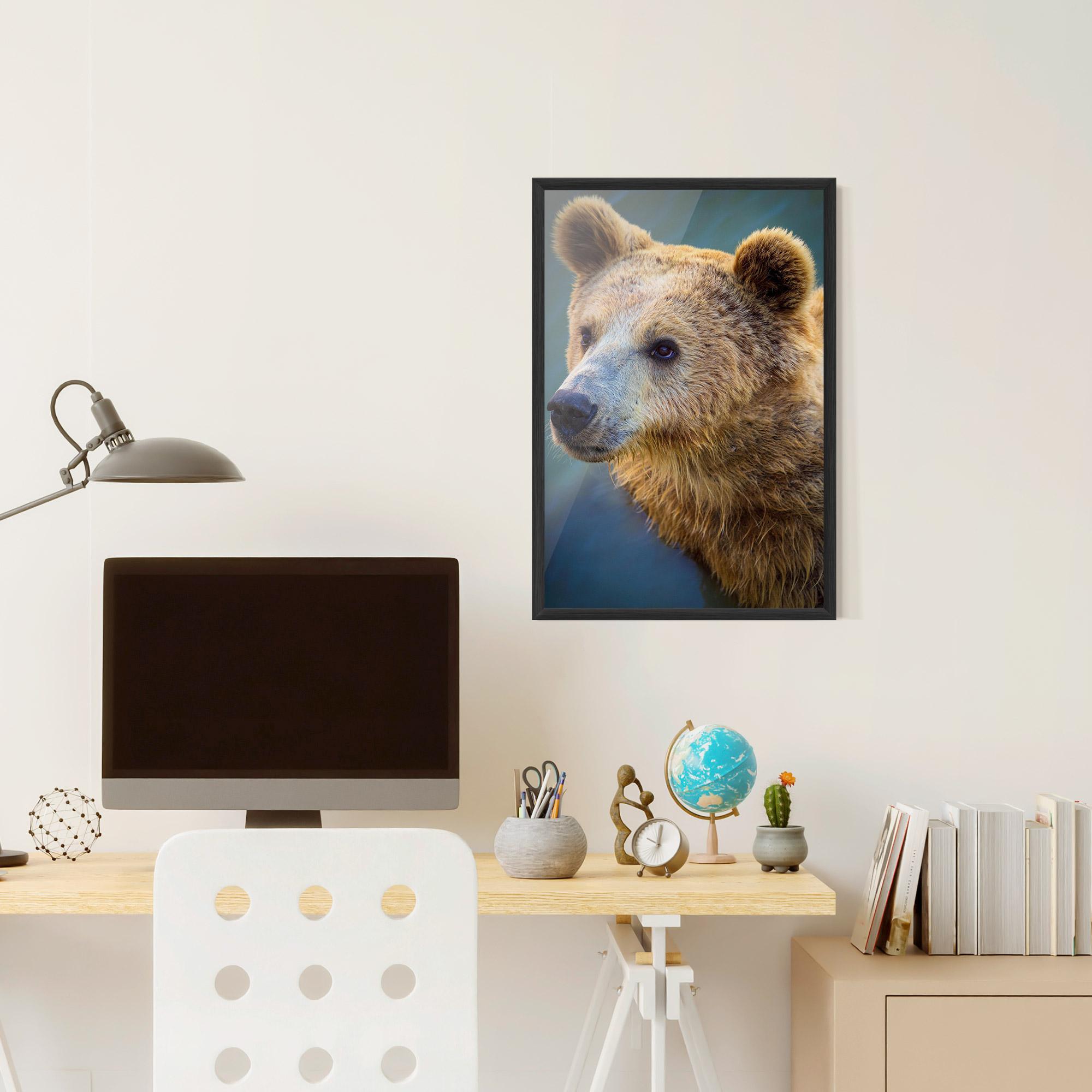 Poster Înrămat Bear Head mockup 6