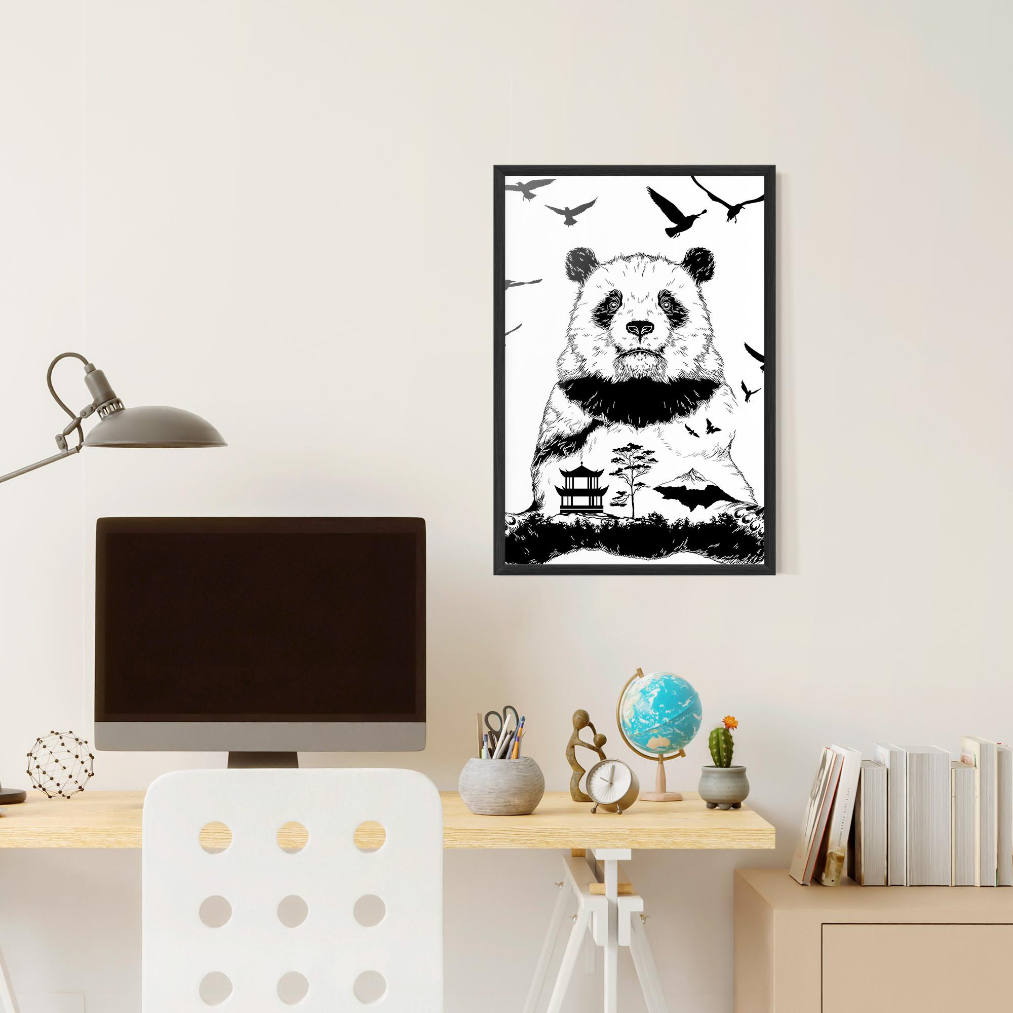 Poster Înrămat Panda Bear mockup 6