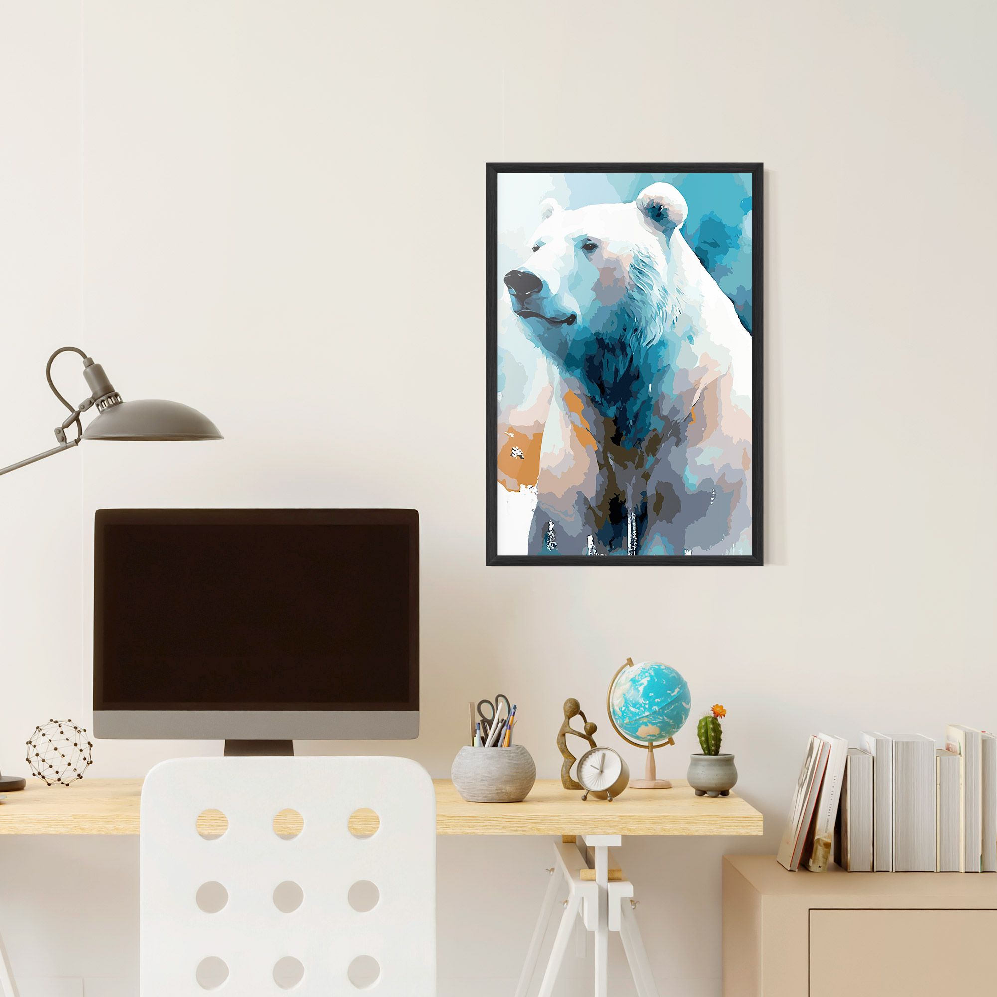 Polar White Bear mockup 6