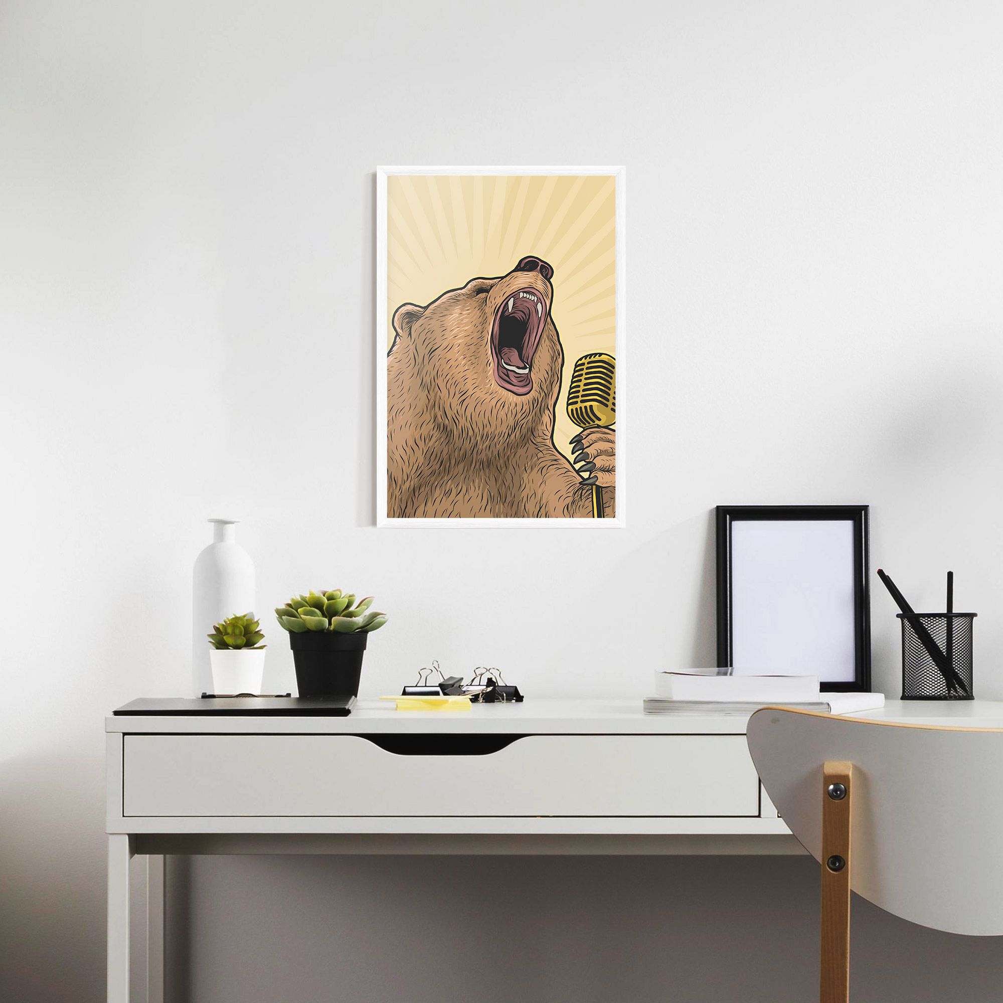 Bear Singing mockup 7