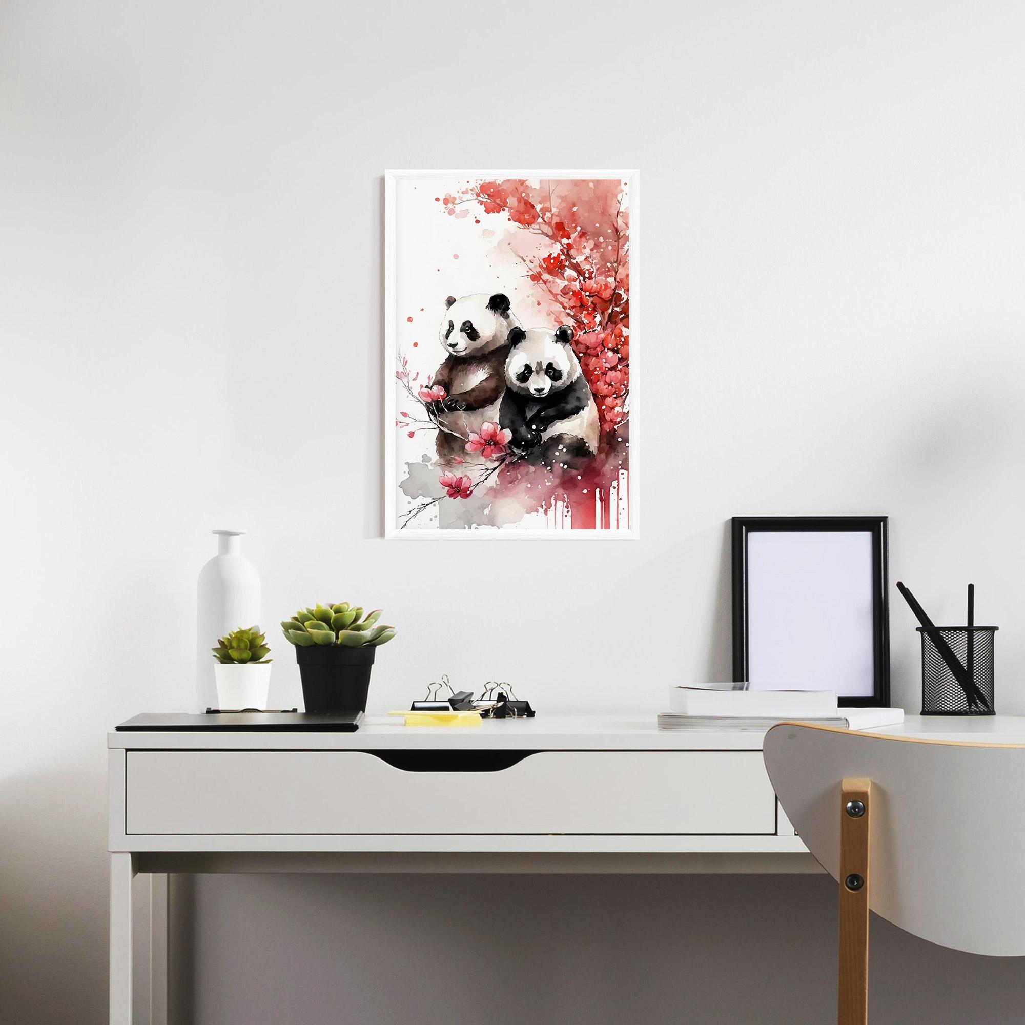 Poster Înrămat Blossom Panda mockup 7