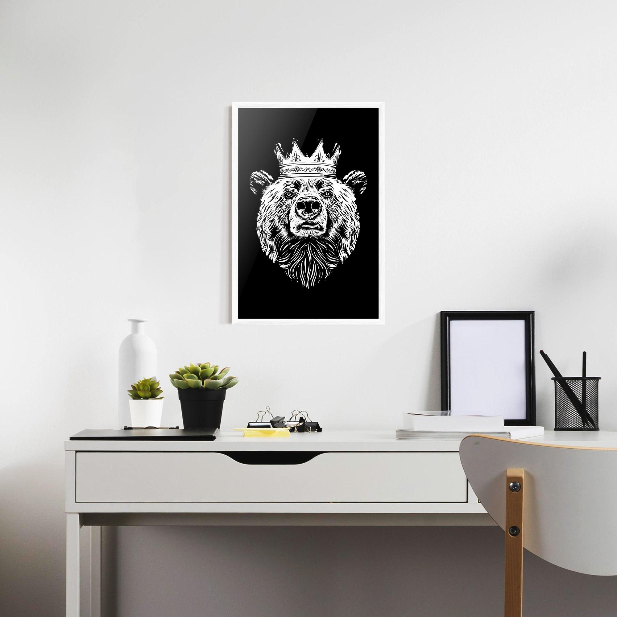 Poster Înrămat King Bear mockup 7