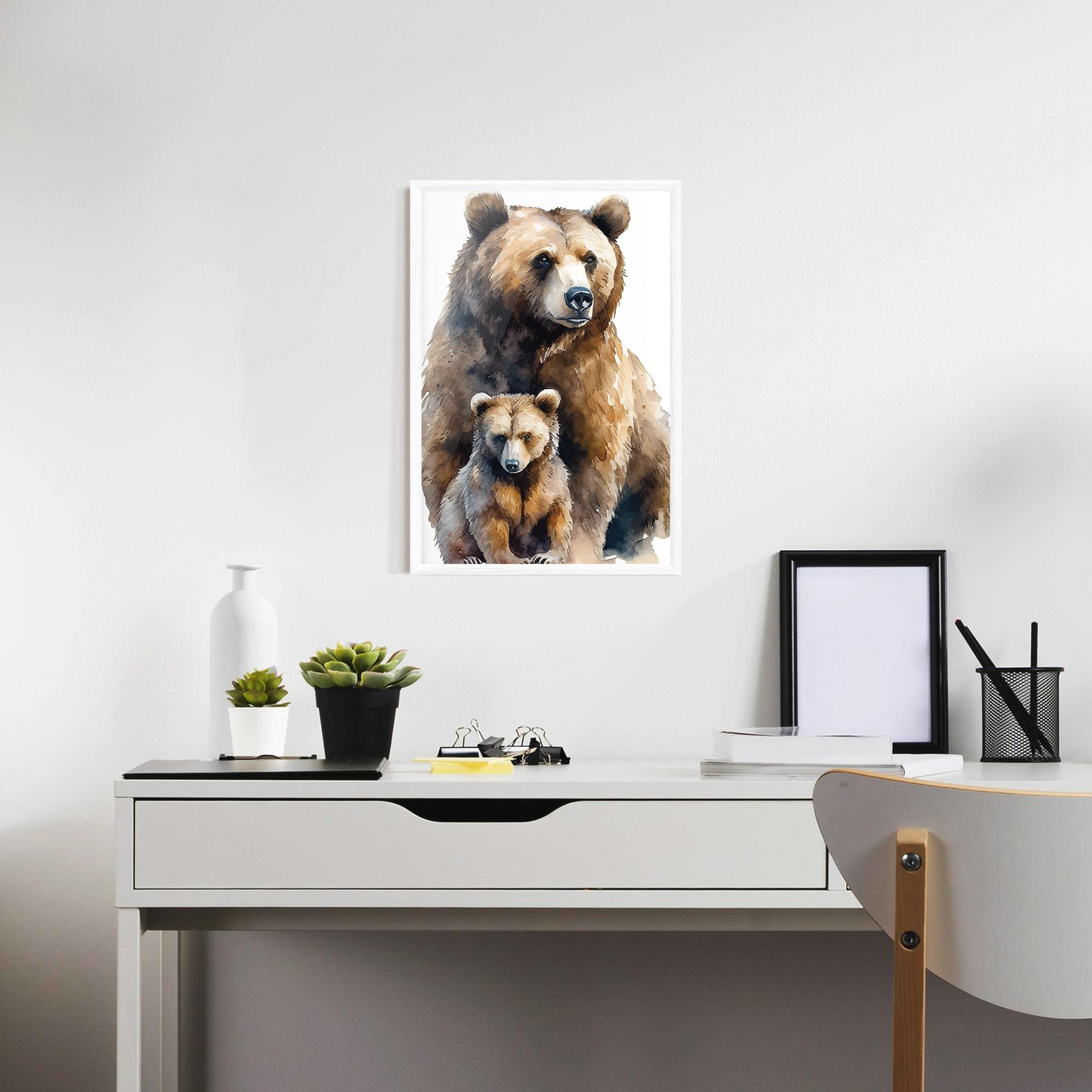 Poster Înrămat Mama Bear mockup 7