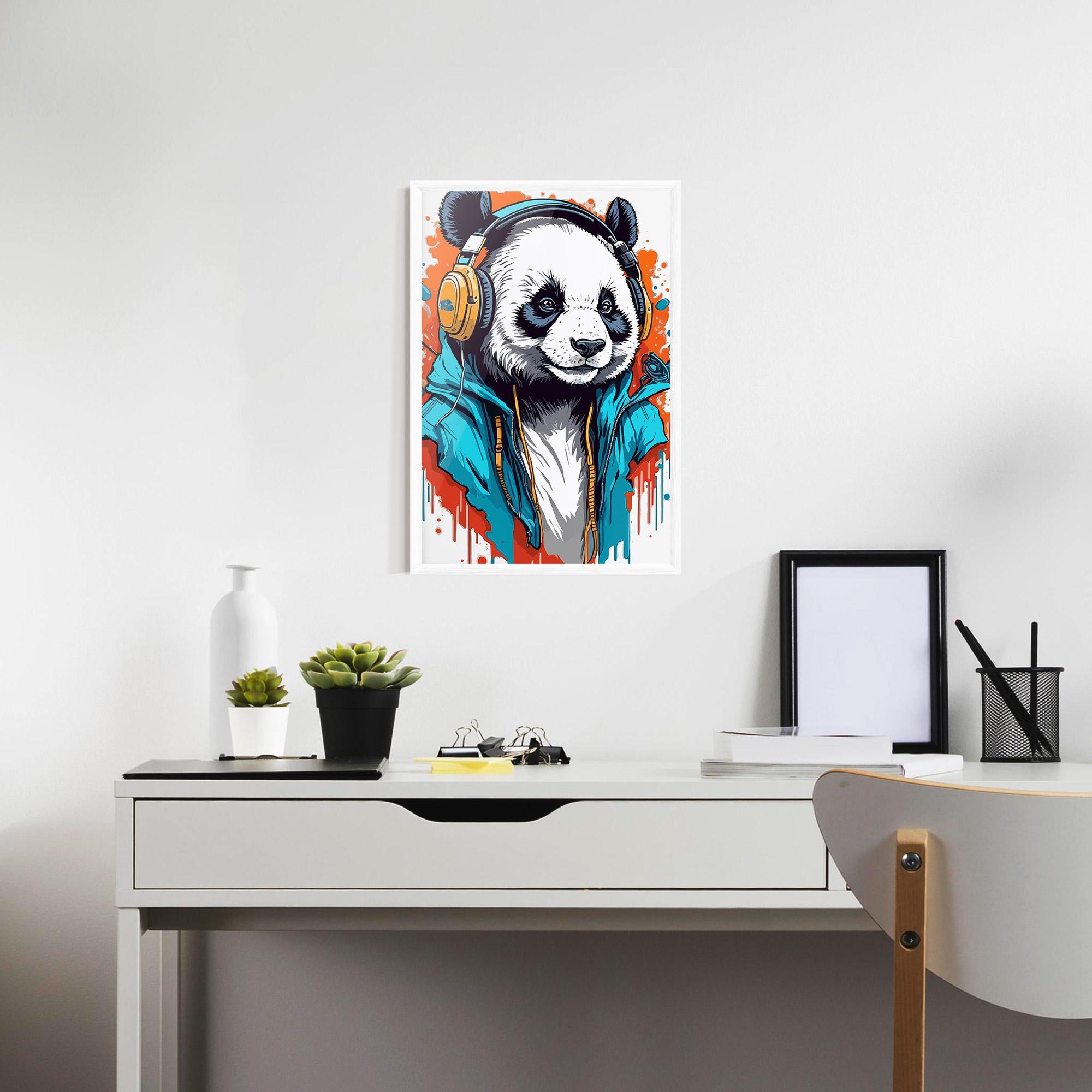 Poster Înrămat Music Panda mockup 7