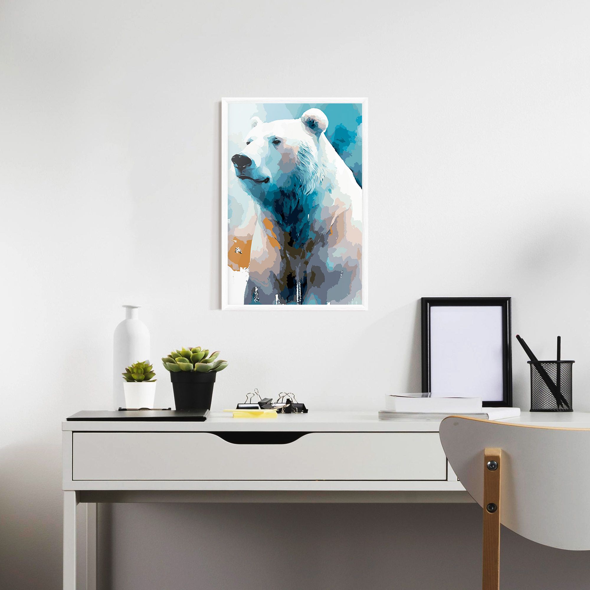 Polar White Bear mockup 7