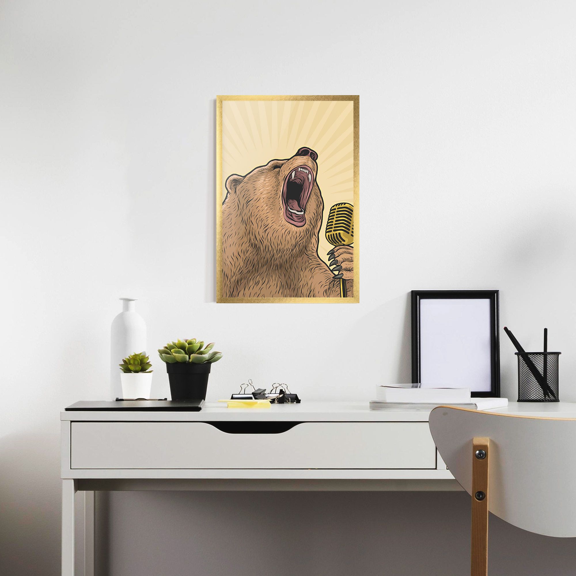 Bear Singing mockup 7