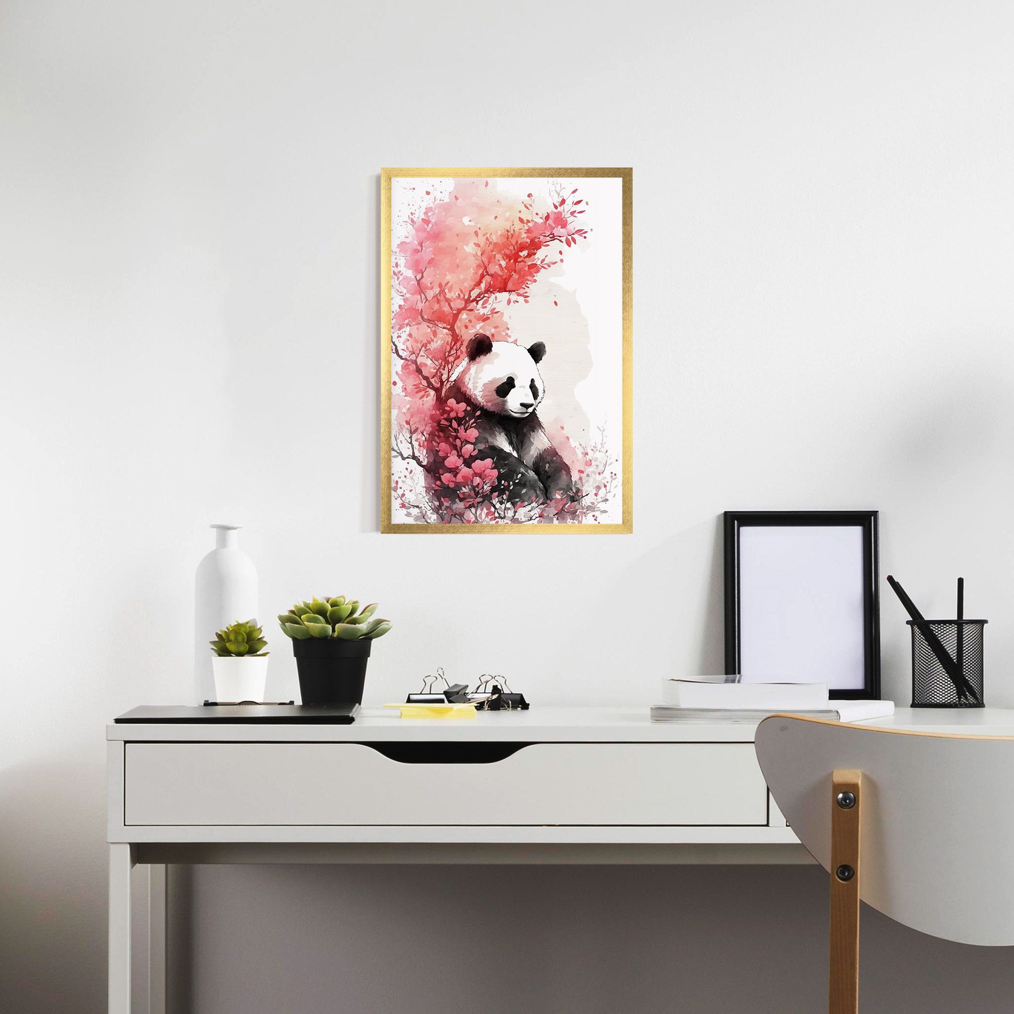 Pink Flower Panda mockup 7