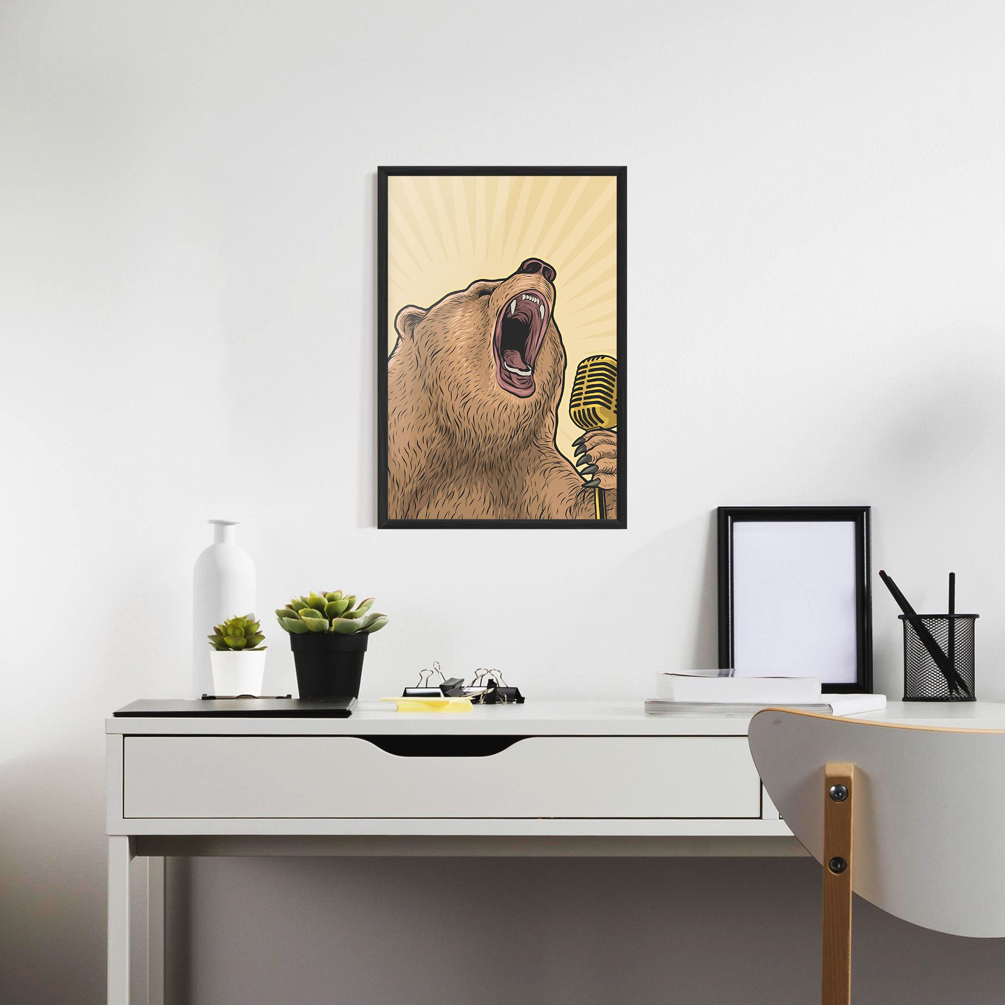 Bear Singing mockup 7