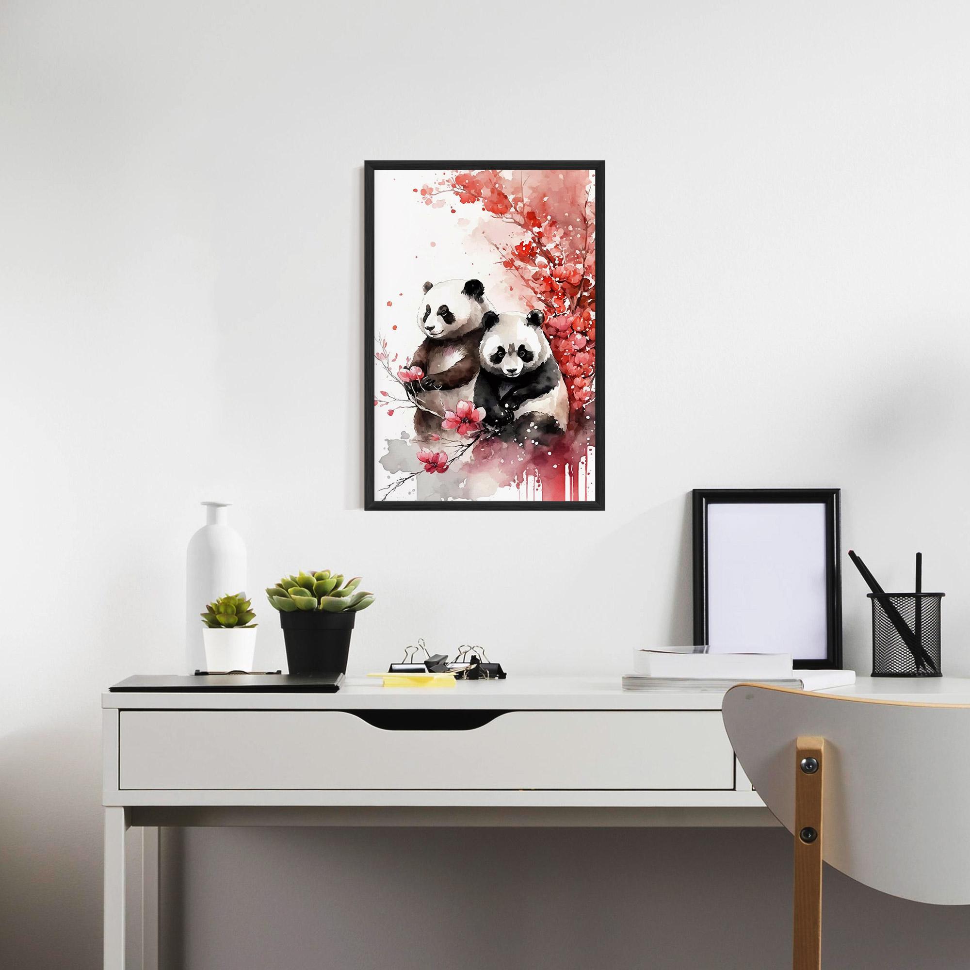 Poster Înrămat Blossom Panda mockup 7