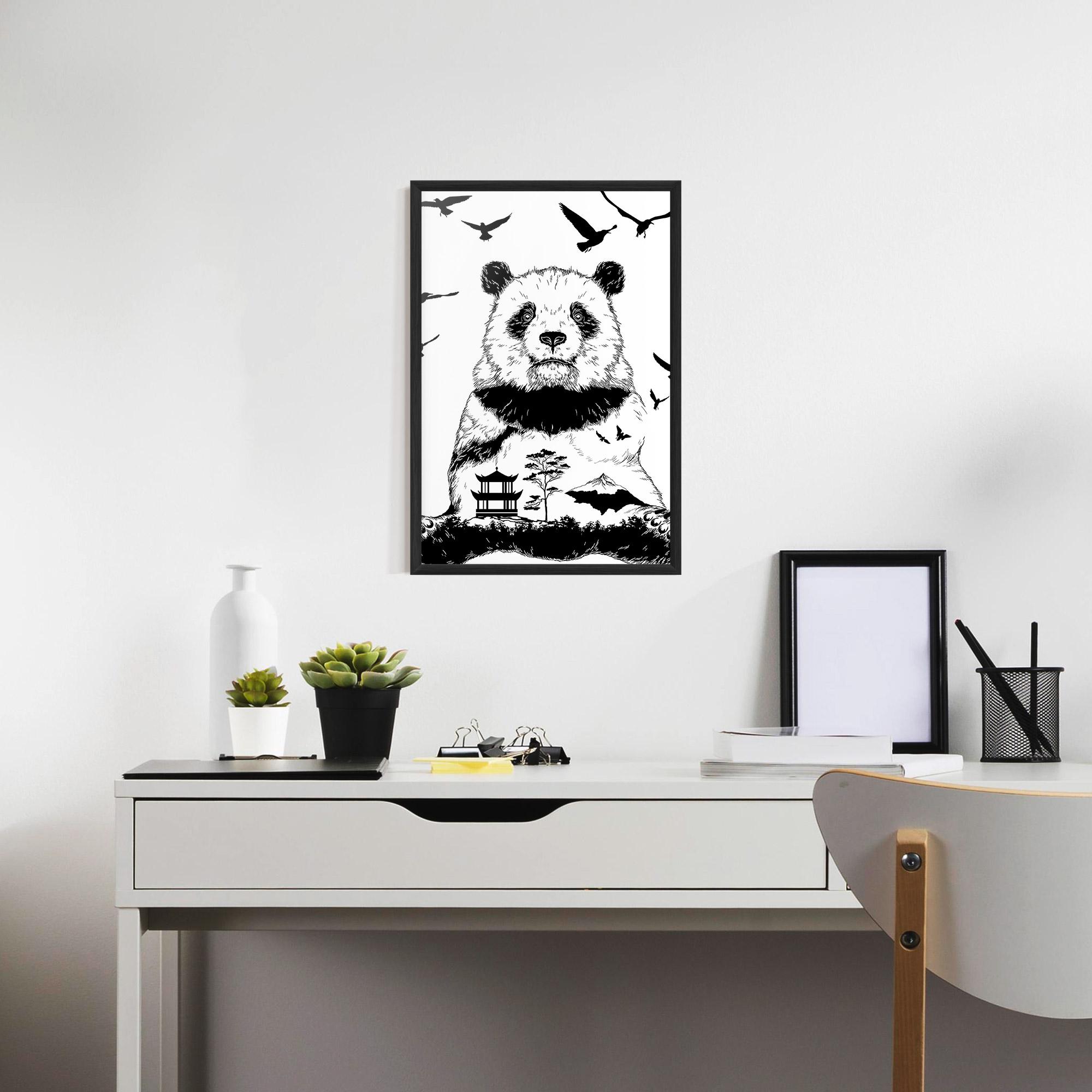 Poster Înrămat Panda Bear mockup 7
