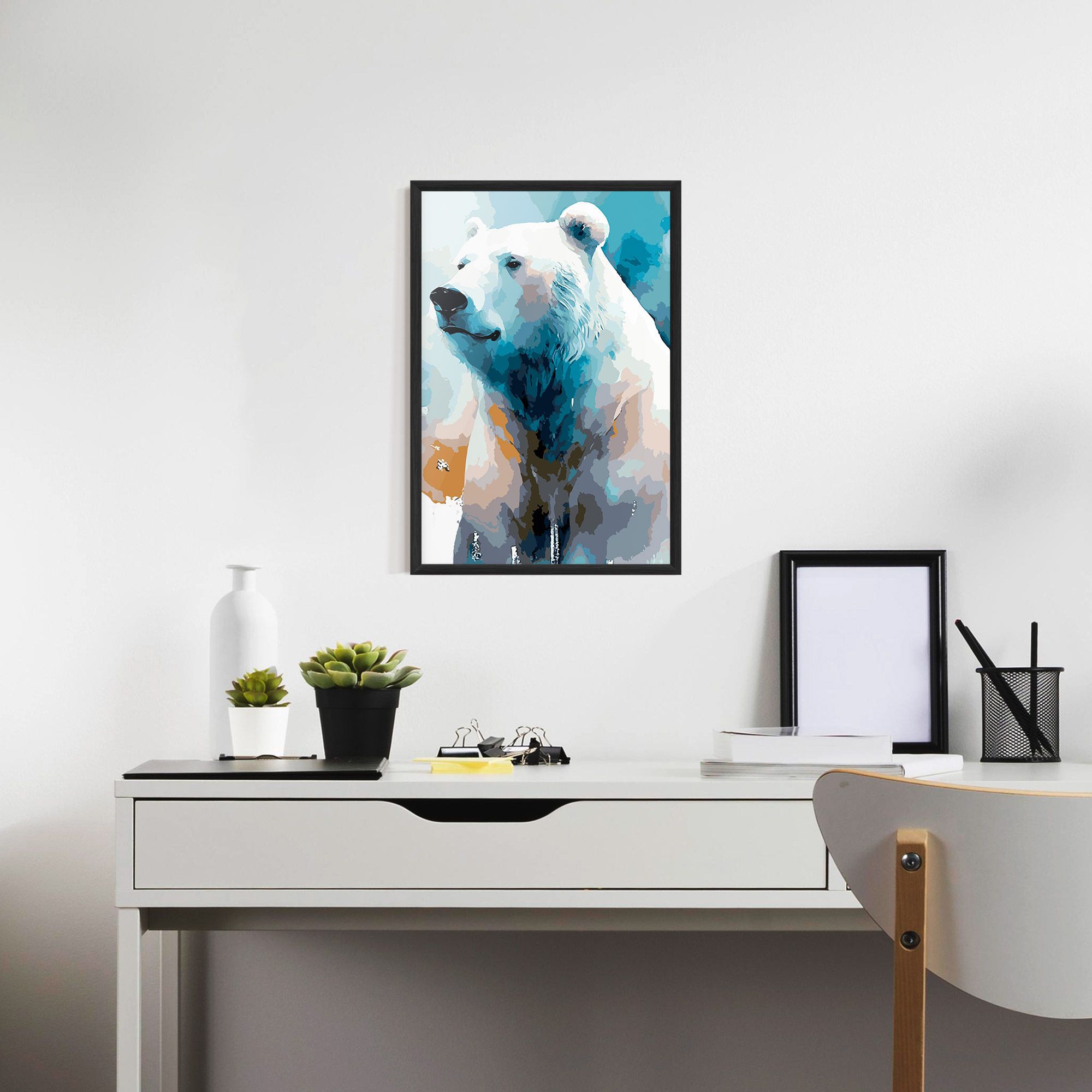 Polar White Bear mockup 7