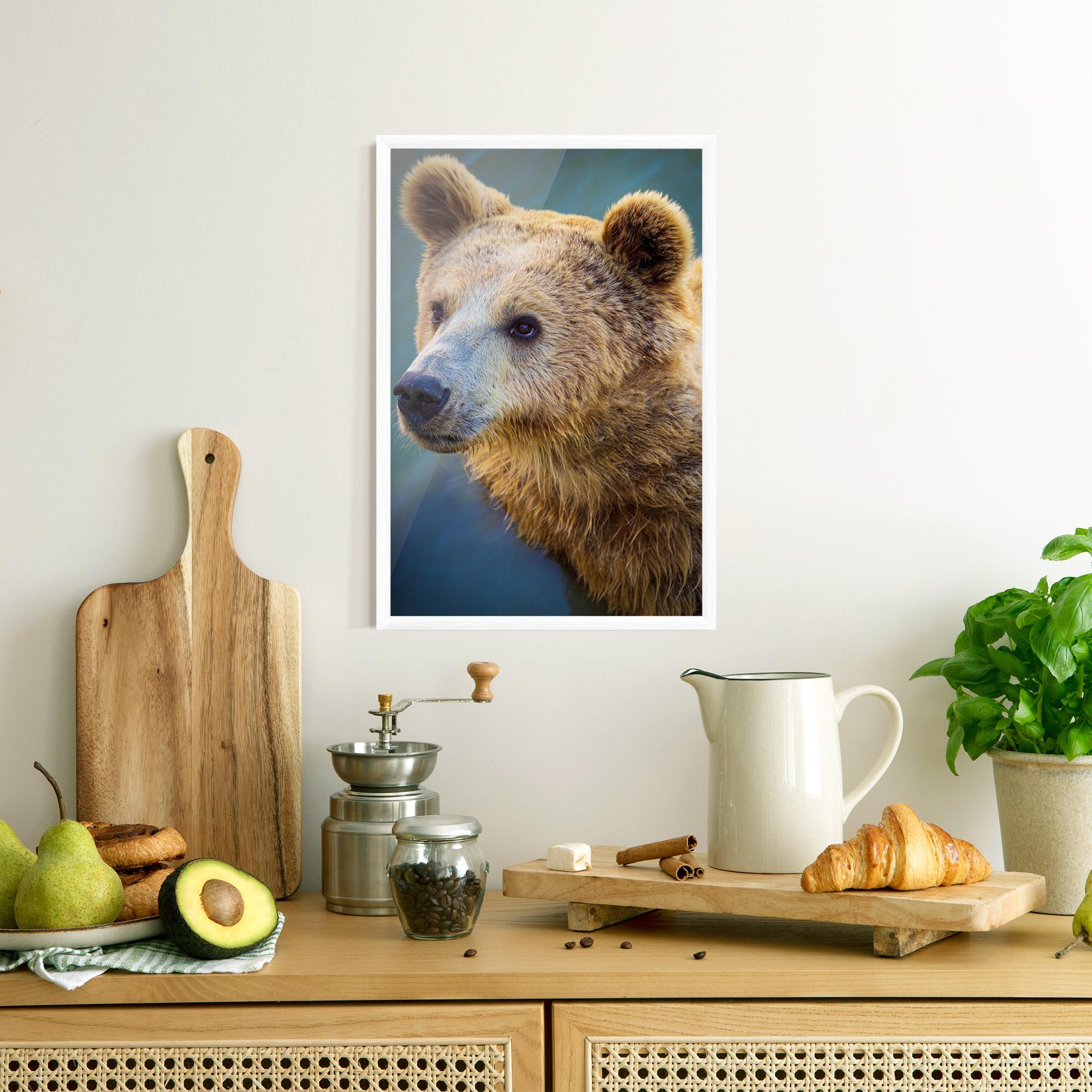 Poster Înrămat Bear Head mockup 8