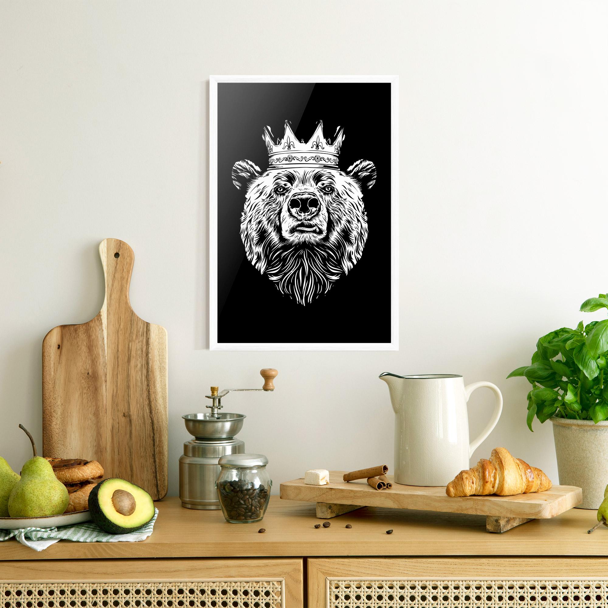 Poster Înrămat King Bear mockup 8
