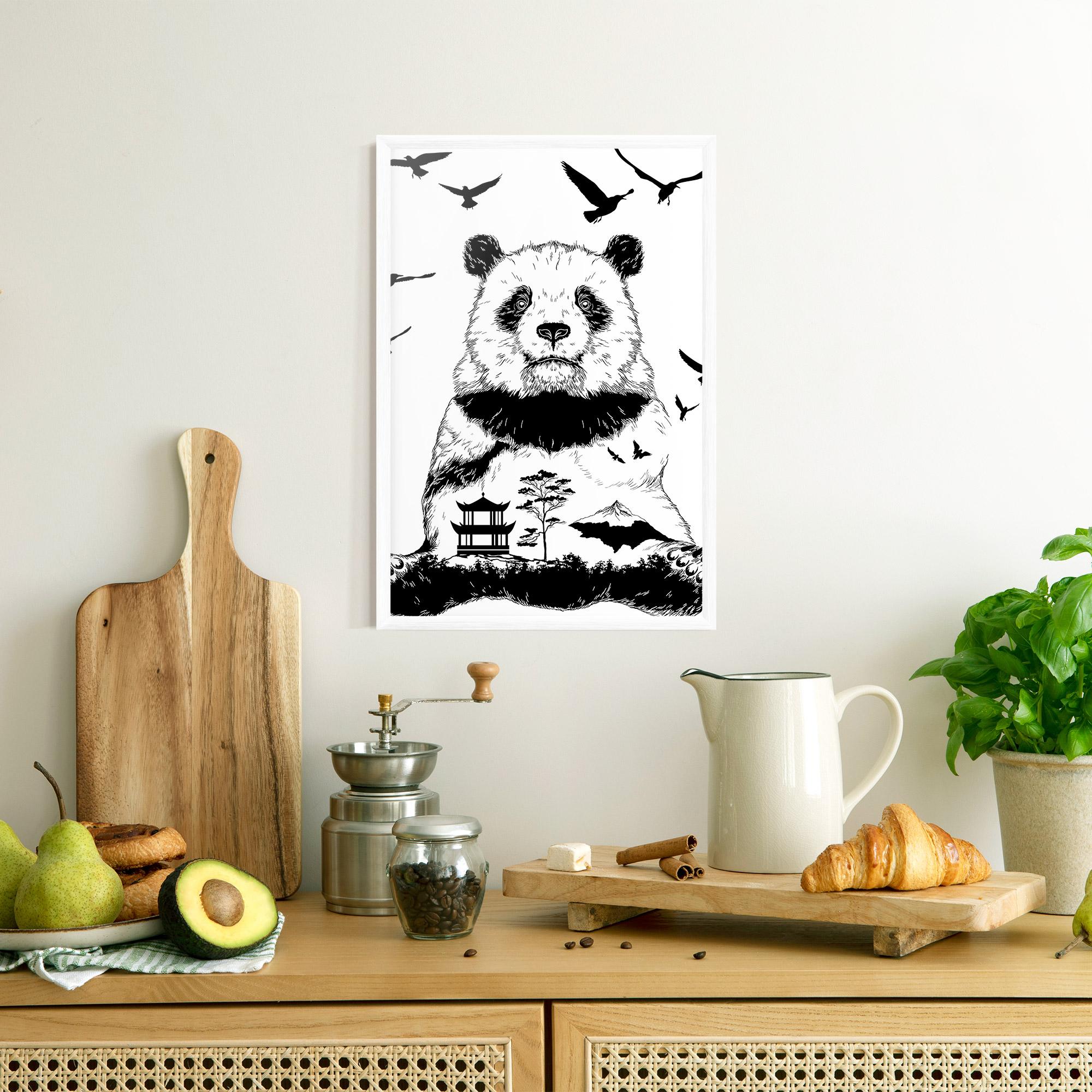 Poster Înrămat Panda Bear mockup 8