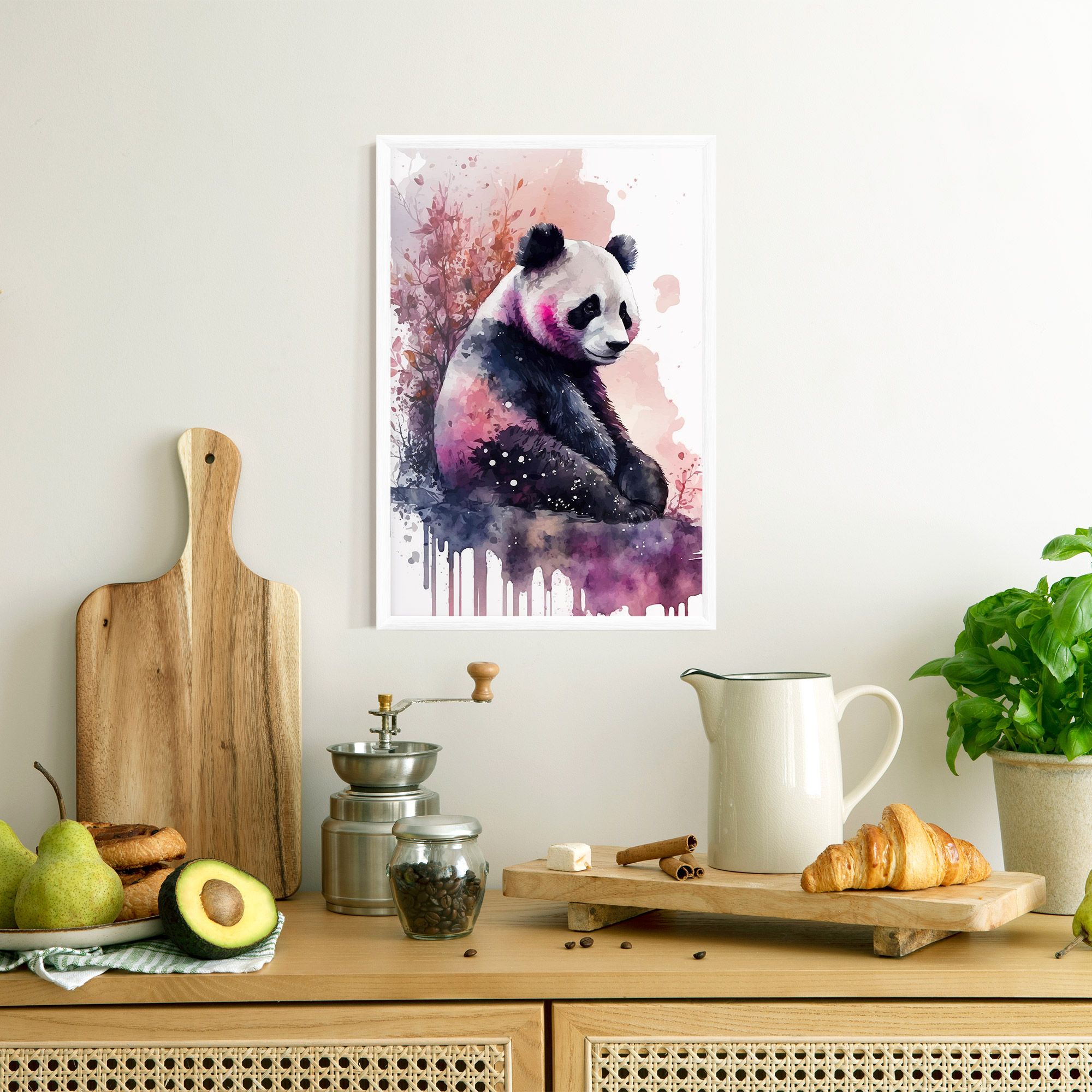 Purple Panda Art mockup 8