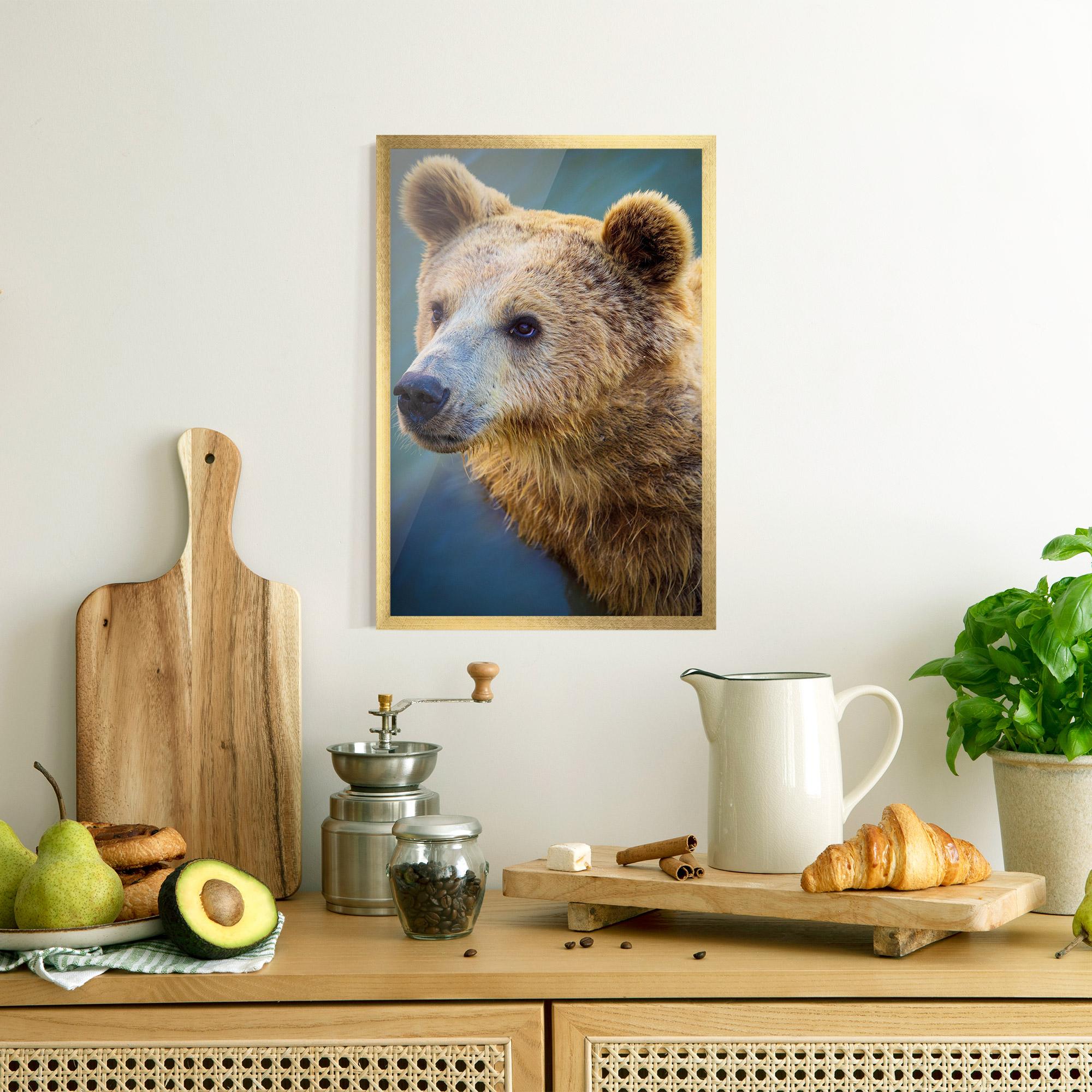 Poster Înrămat Bear Head mockup 8