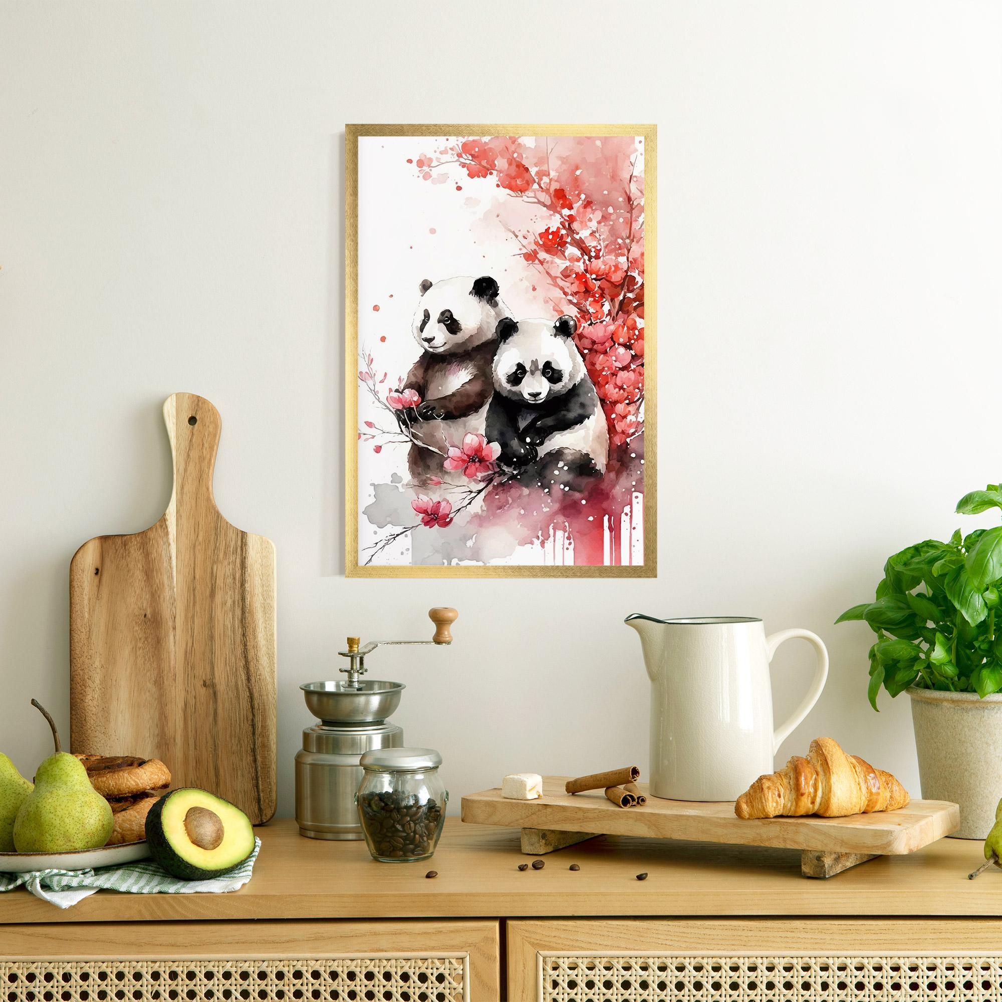 Poster Înrămat Blossom Panda mockup 8