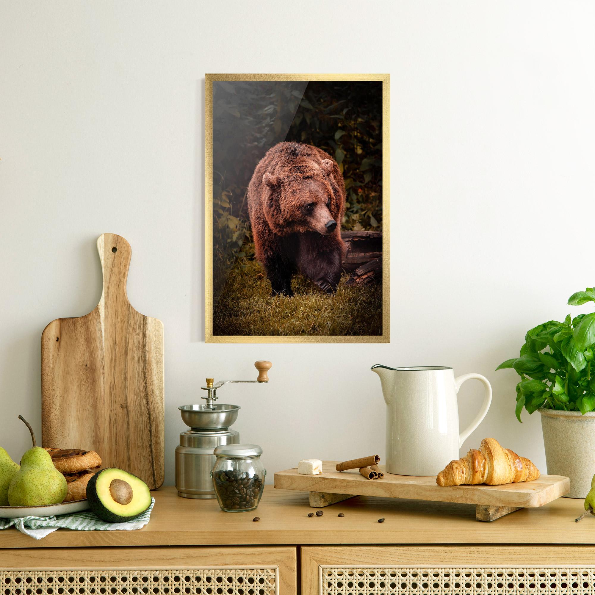 Poster Înrămat Brown Bear mockup 8