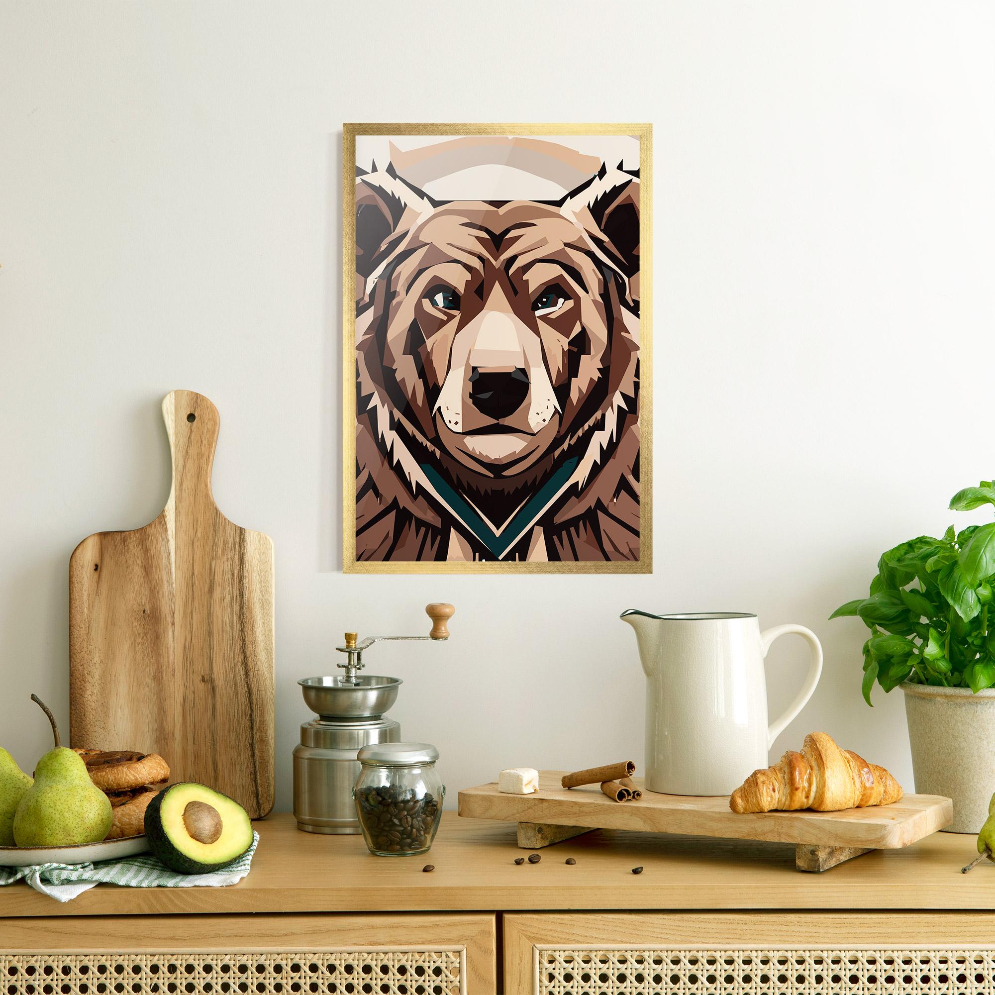 Poster Înrămat Grizzly Art mockup 8