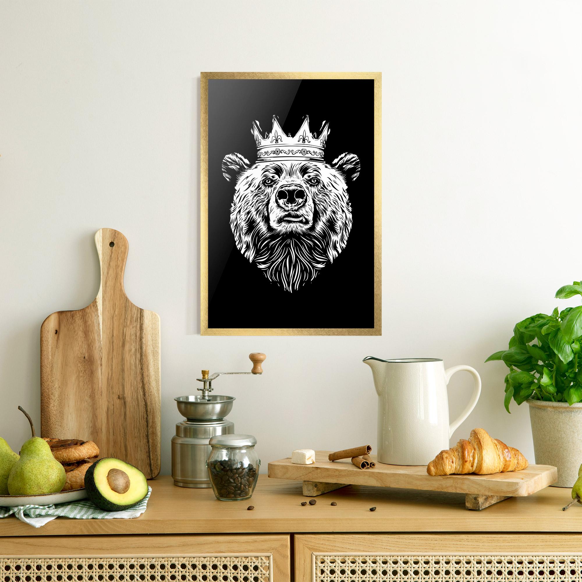 Poster Înrămat King Bear mockup 8