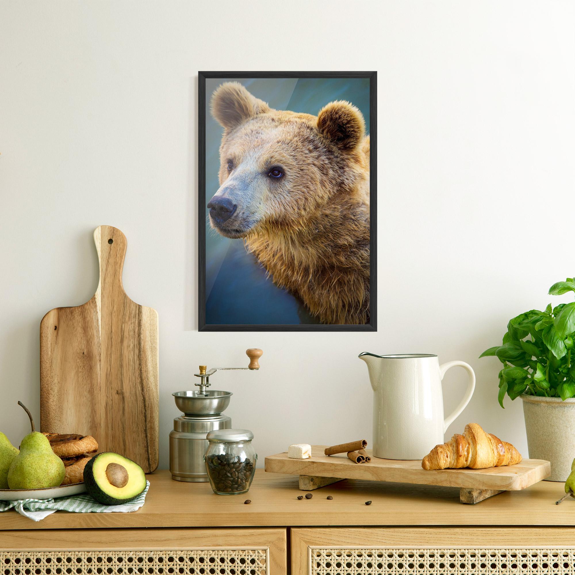 Poster Înrămat Bear Head mockup 8