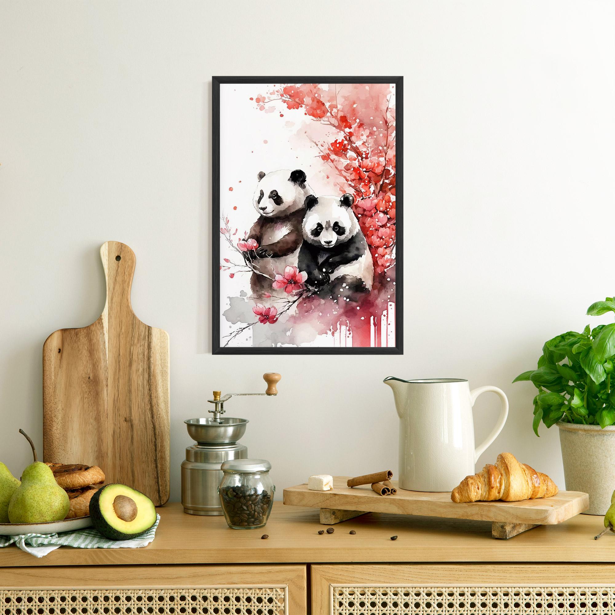 Poster Înrămat Blossom Panda mockup 8