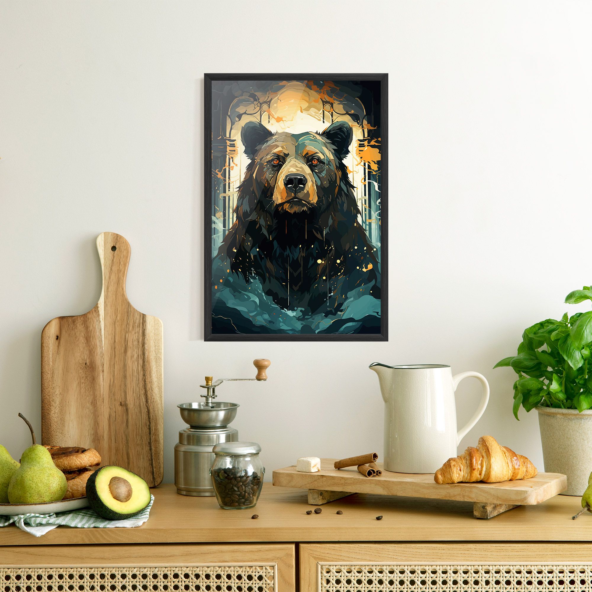 Brown Bear Art mockup 8