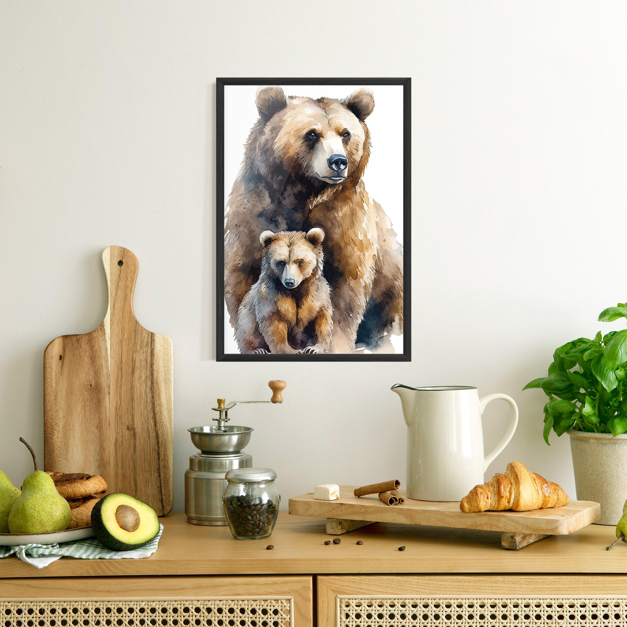 Poster Înrămat Mama Bear mockup 8