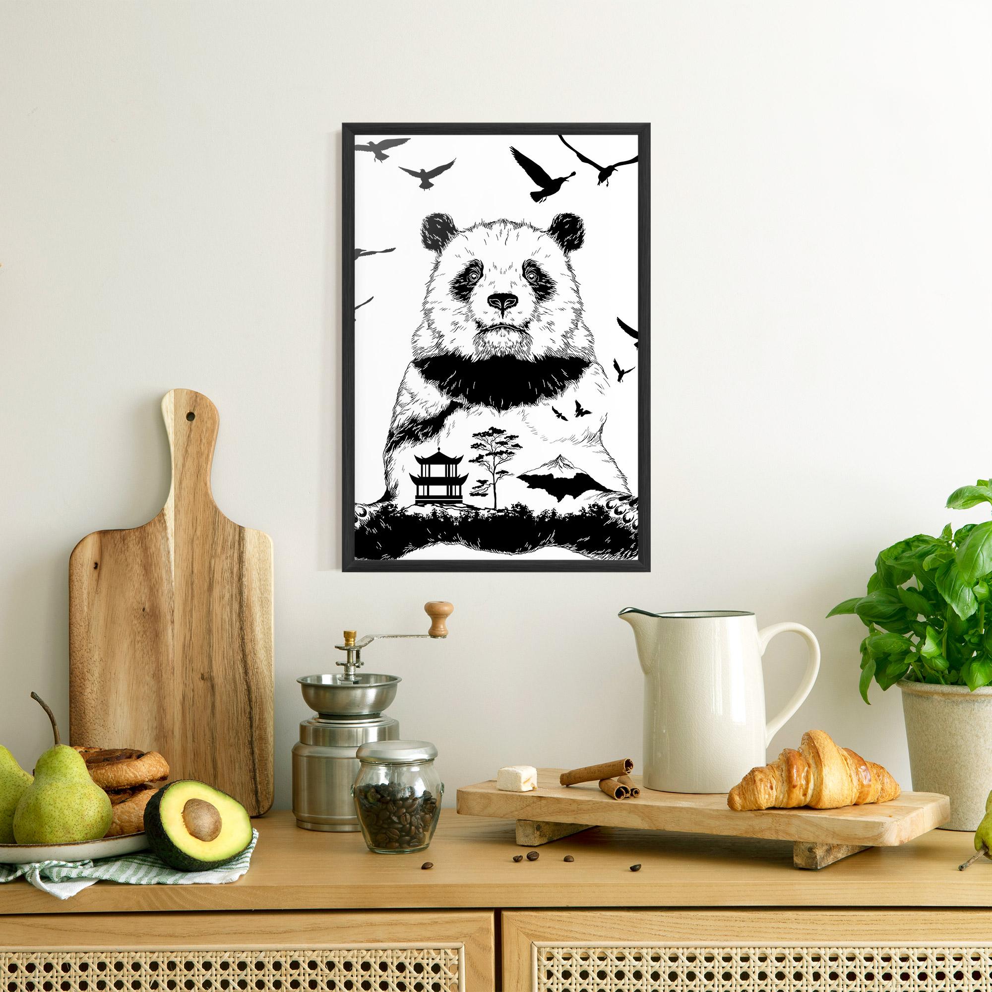 Poster Înrămat Panda Bear mockup 8