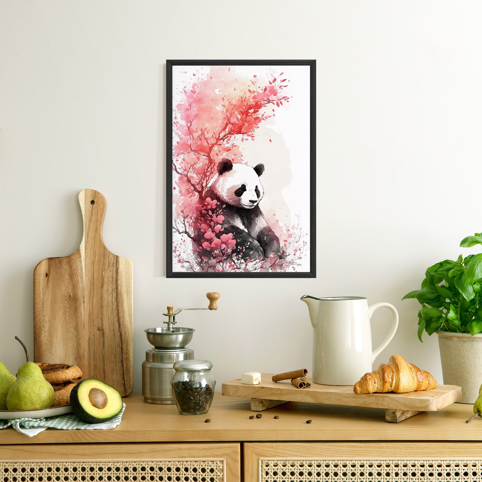 Pink Flower Panda mockup 8