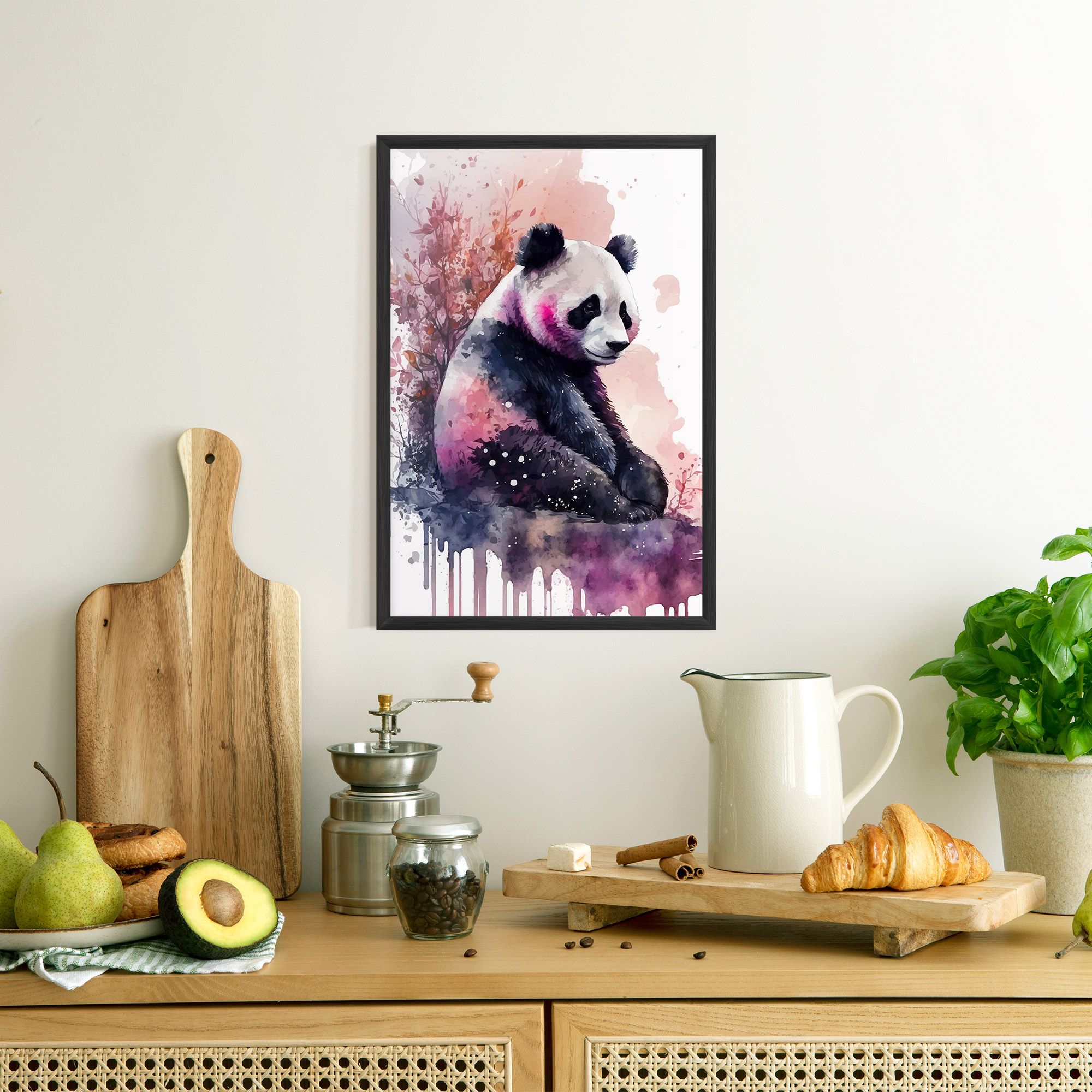 Purple Panda Art mockup 8