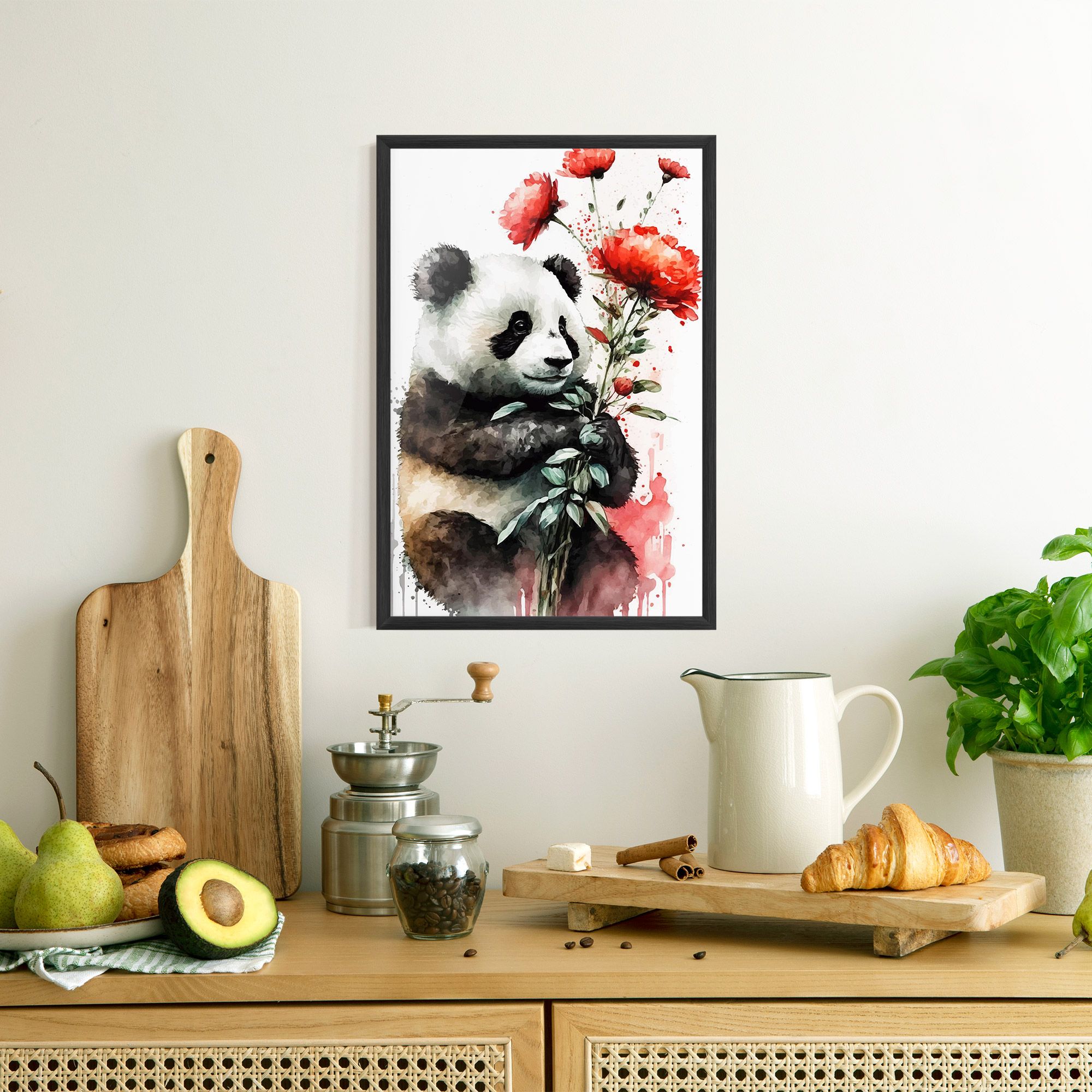 Red Flower Panda mockup 8