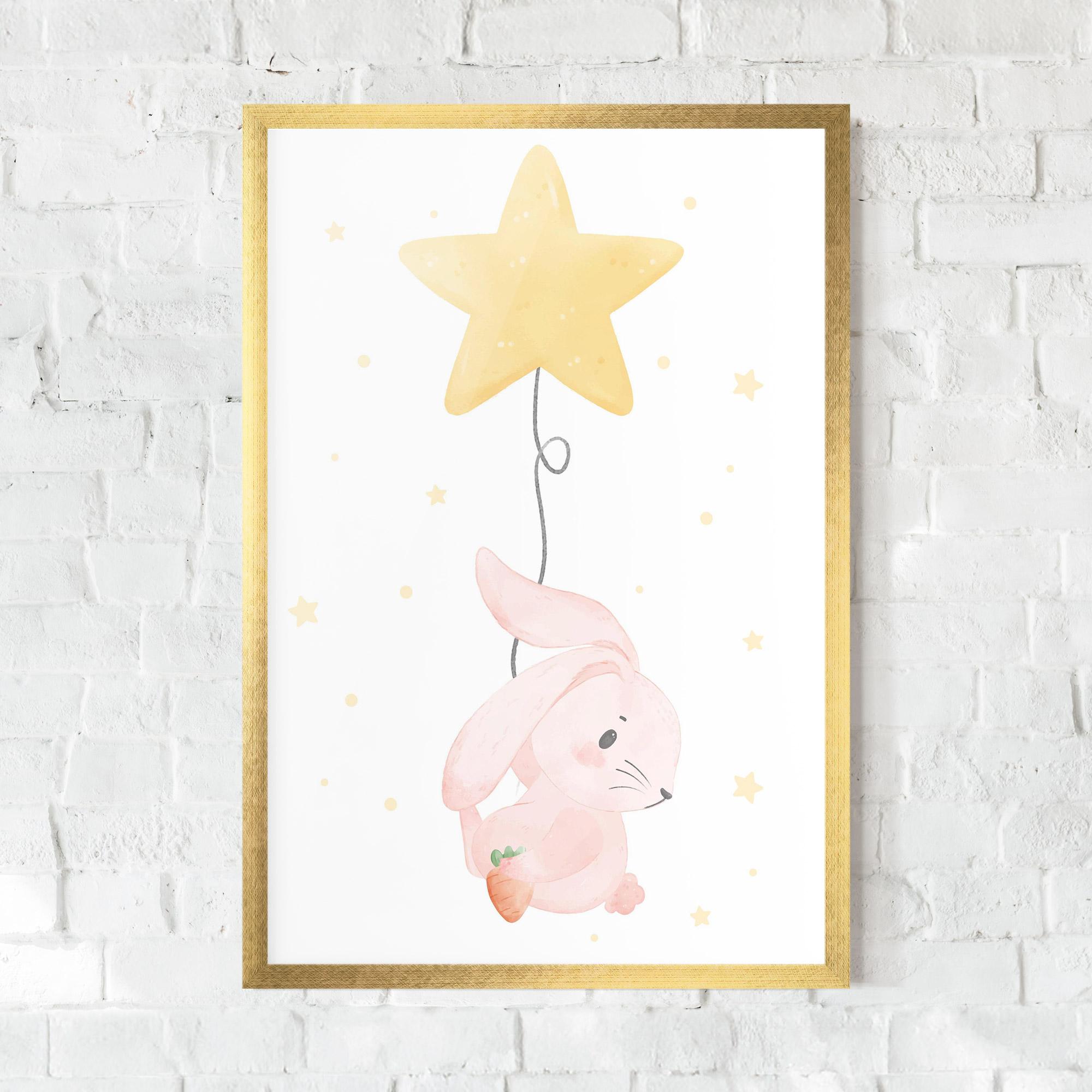 Poster Înrămat Star Bunny mockup 0