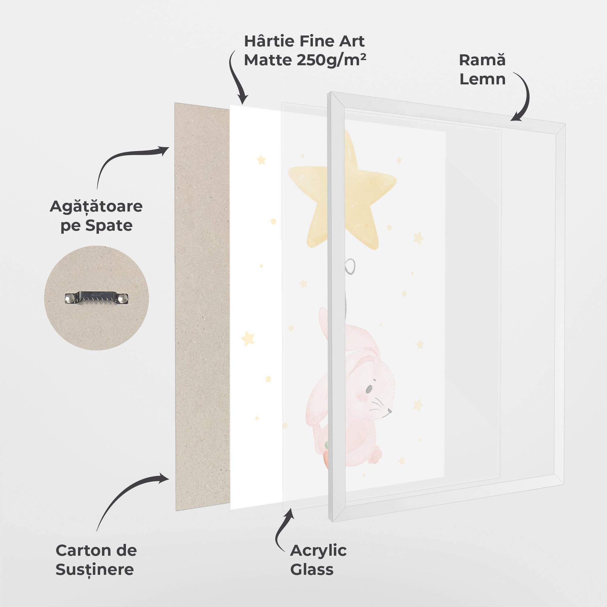 Poster Înrămat Star Bunny mockup 1