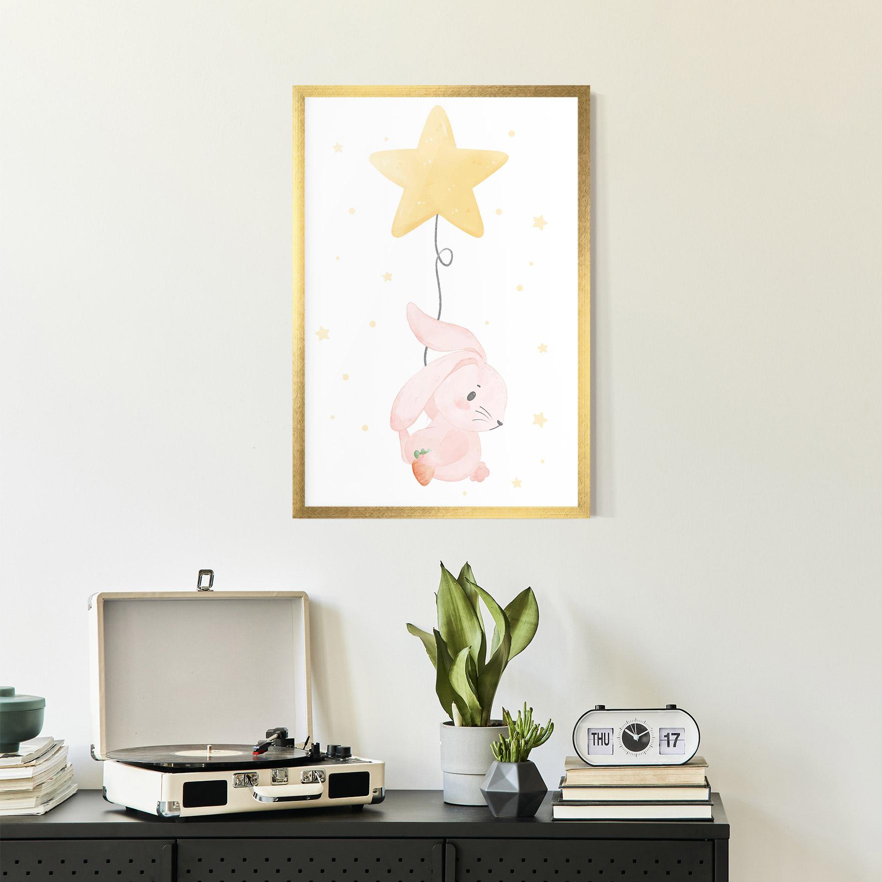 Poster Înrămat Star Bunny mockup 2