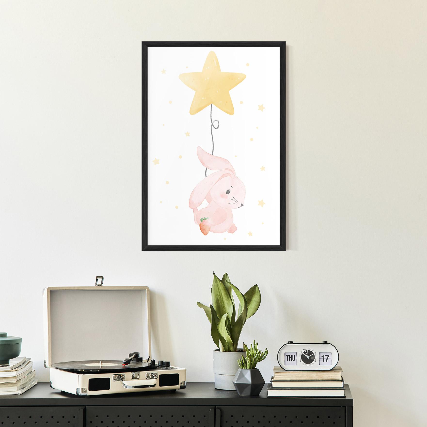 Poster Înrămat Star Bunny mockup 2