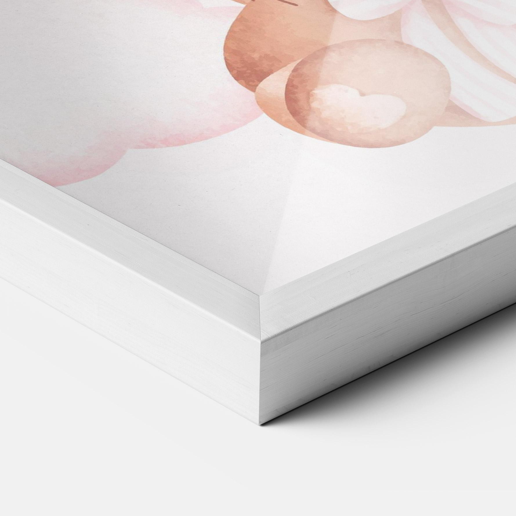 Poster Înrămat Balloons Bear mockup 3